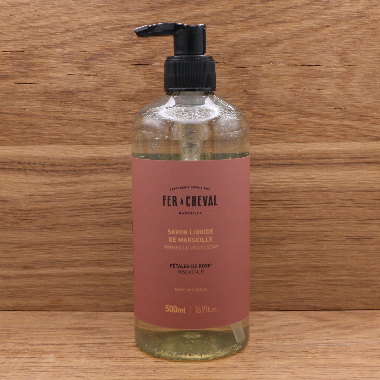 Savon Liquide de Marseille Pétales de Rose 500ml - Fer à Cheval