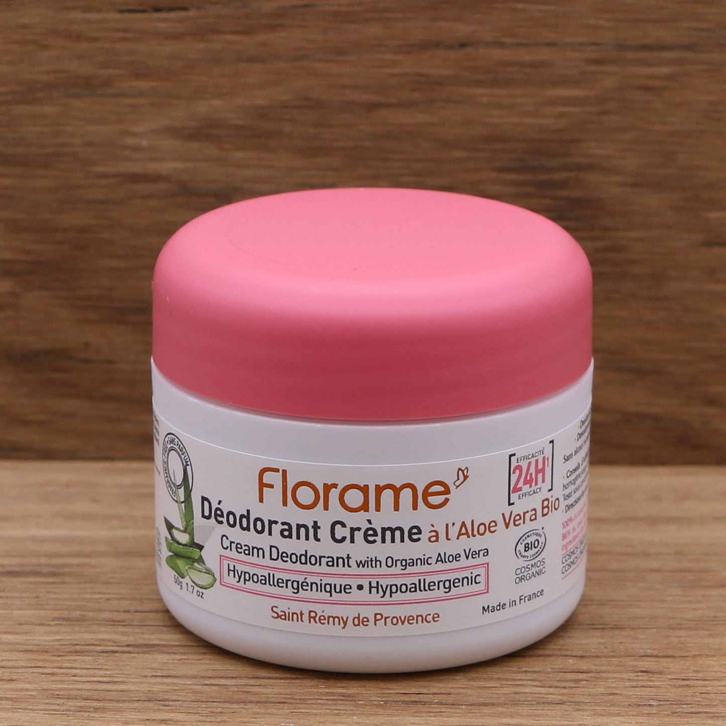 Déodorant Crème Hypoallergénique à l’Aloe Vera 50g - Florame