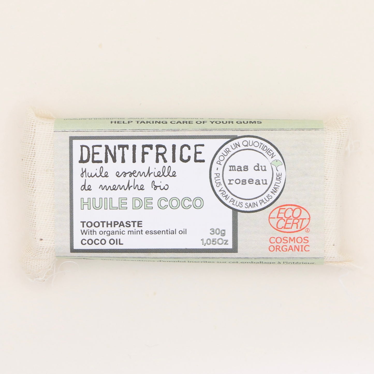 Dentifrice Huile de Coco 30g - Mas du Roseau
