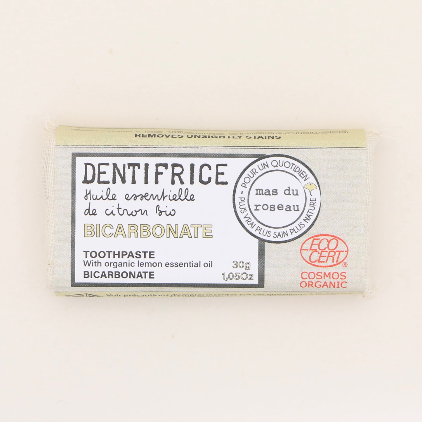 Dentifrice Bicarbonat 30g - Mas du Roseau