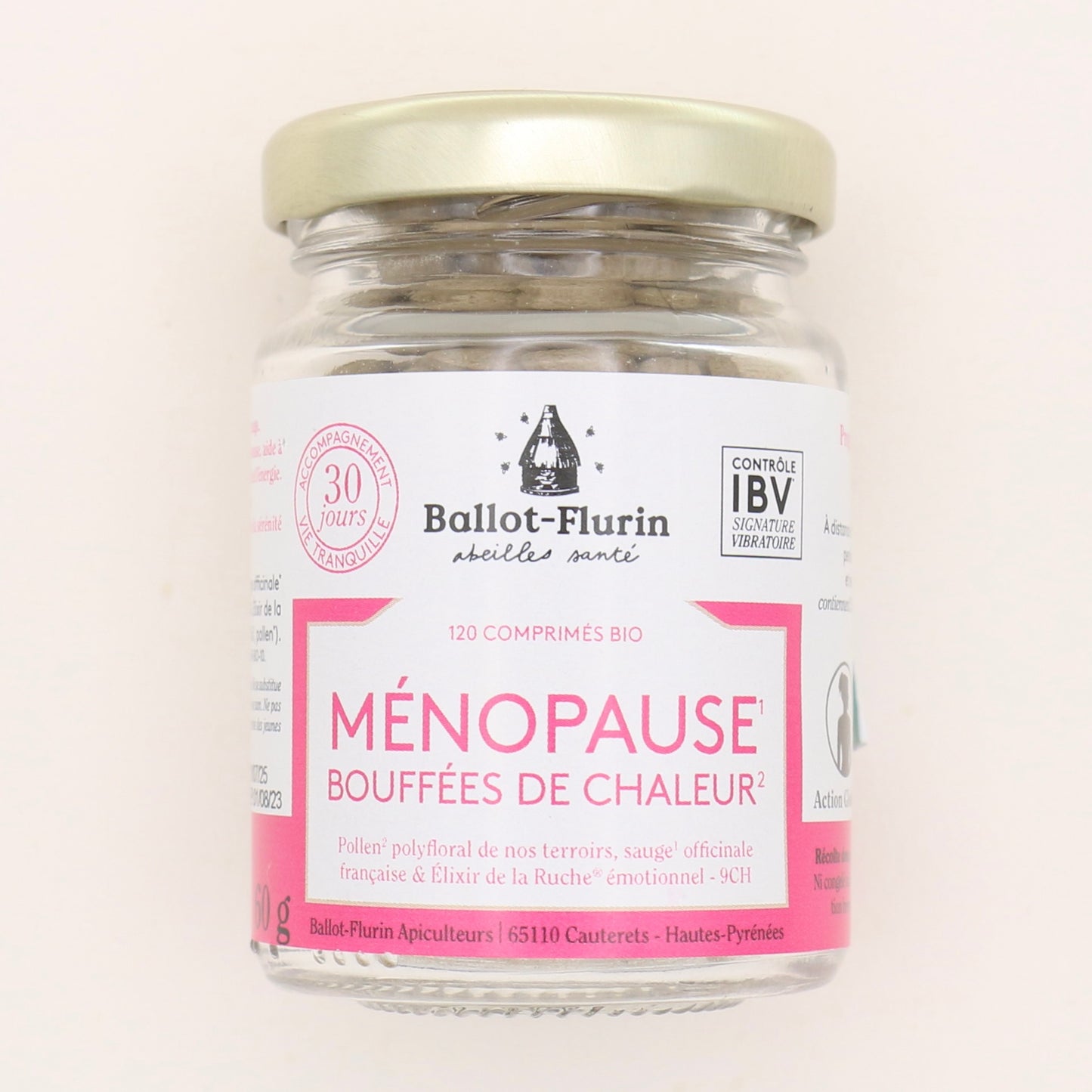 Comprimés Bio Ménopause 120 unités - Ballot-Flurin