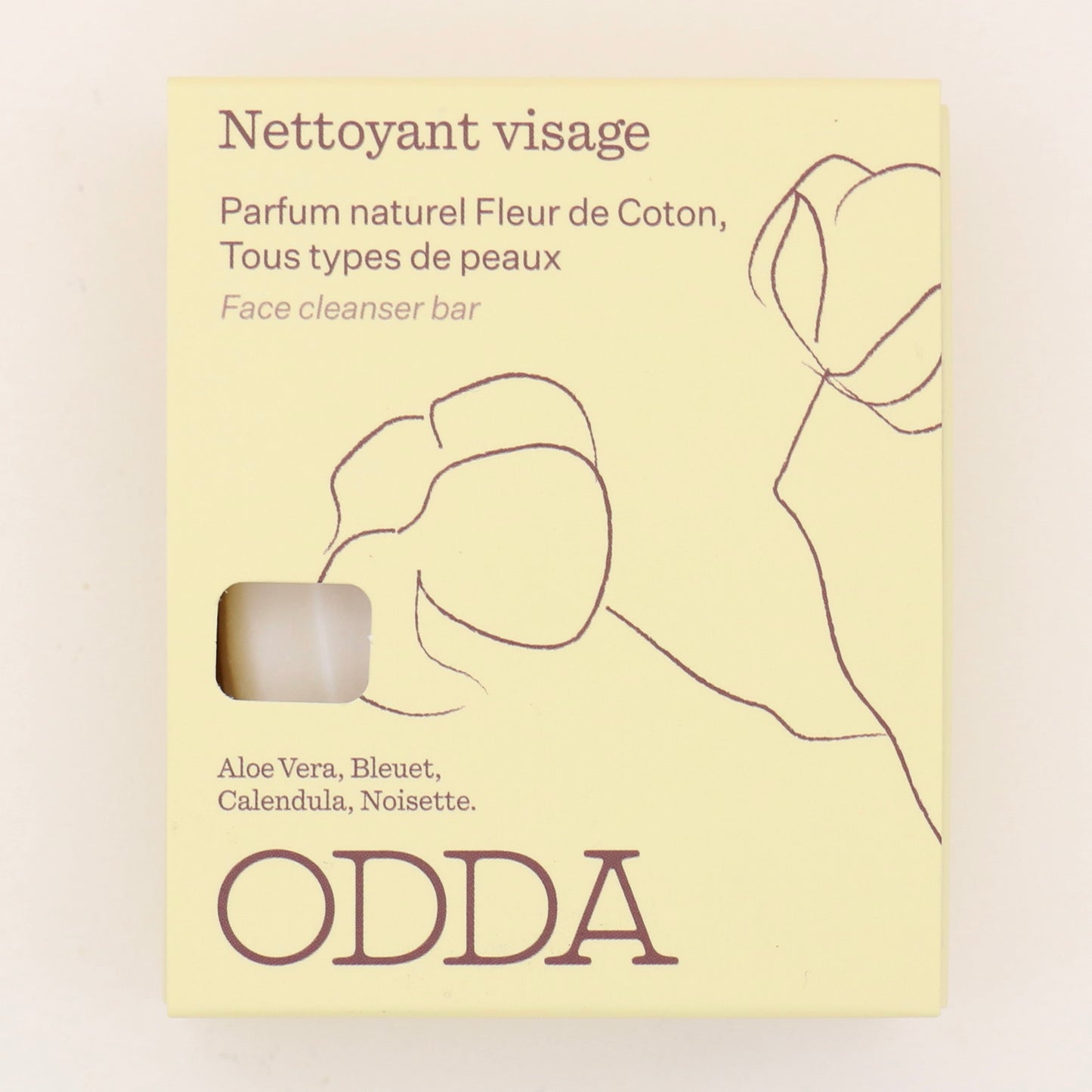 Nettoyant visage Fleur de Coton 75g - Odda