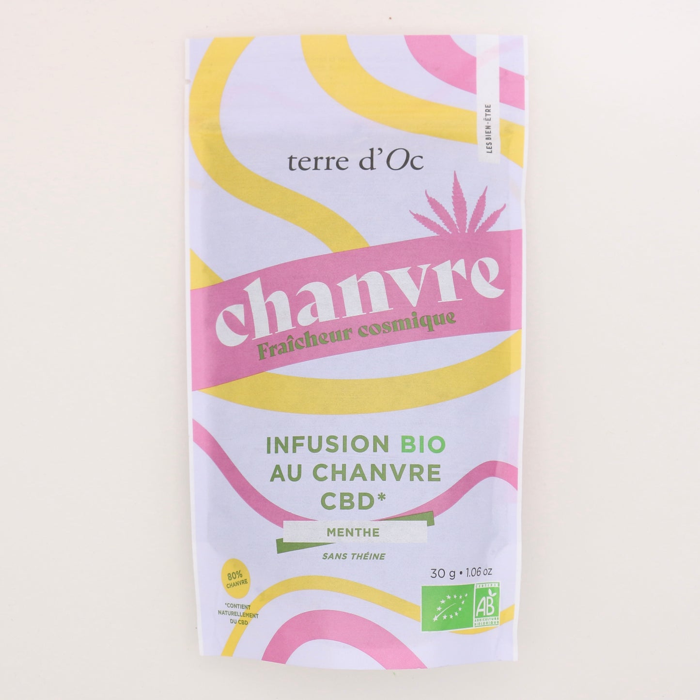 Infusion Bio au Chanvre Fraîcheur Cosmique 30g - Terre d’Oc