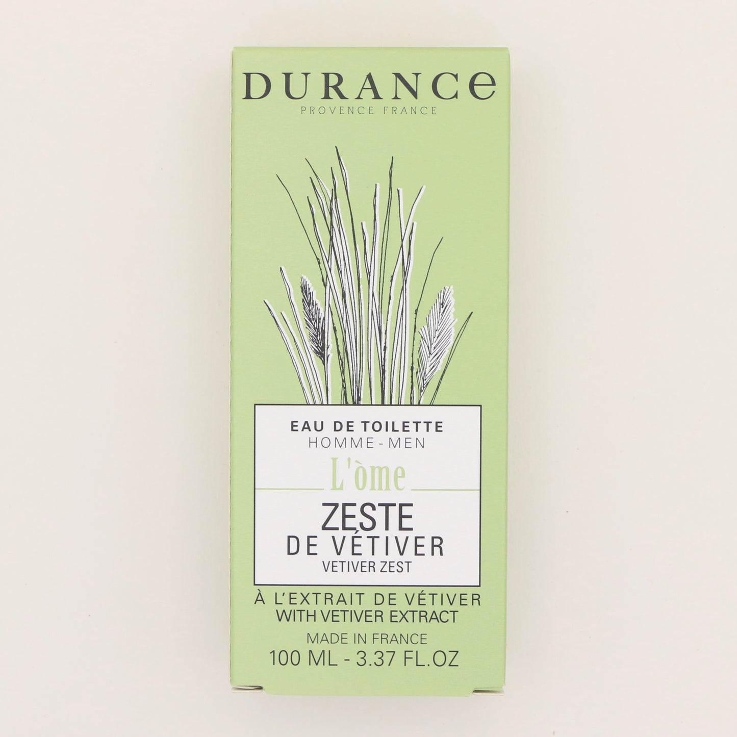 Eau de toilette Zeste de Vétiver 100ml - Durance