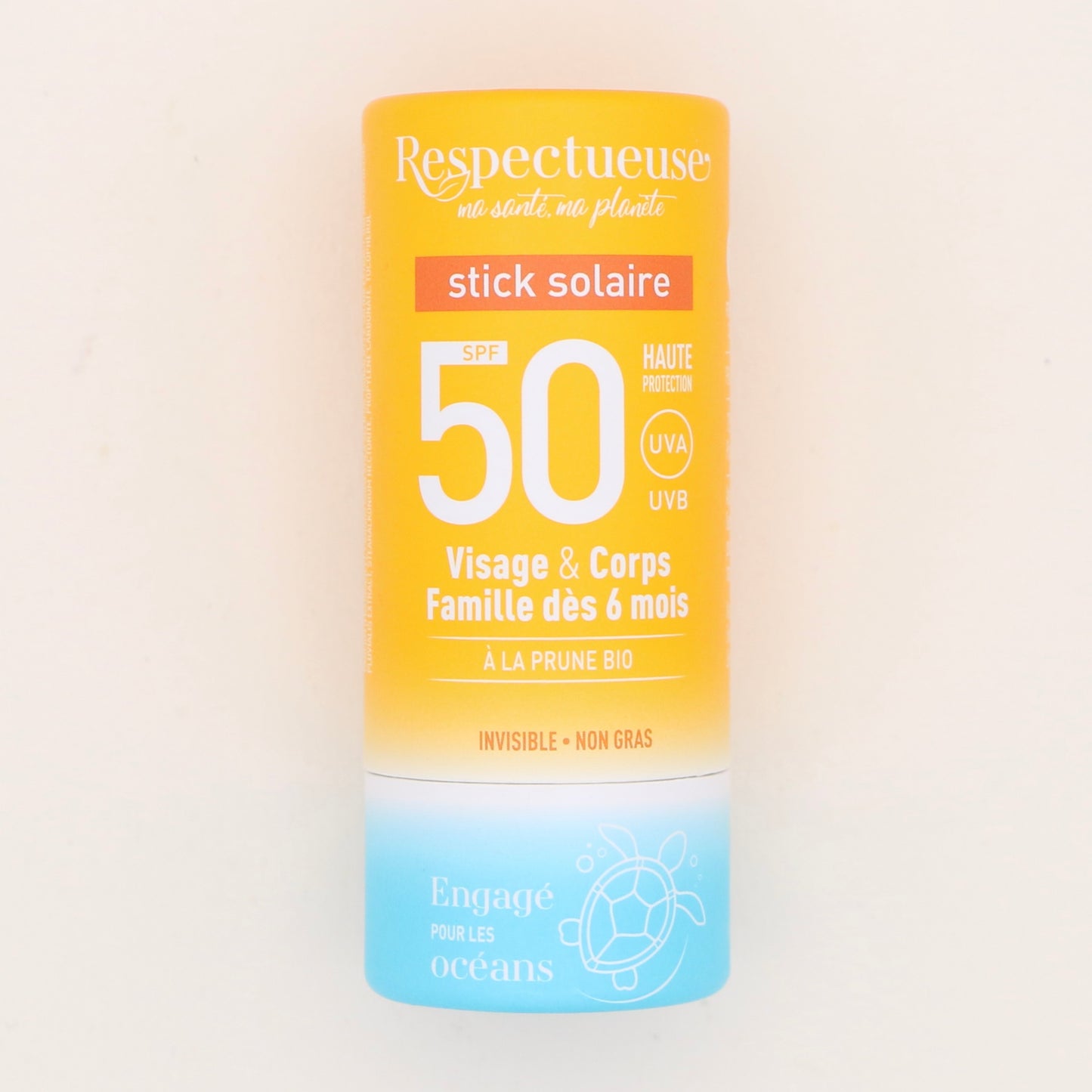 Stick solaire 50SPF 18g - Respectueuse