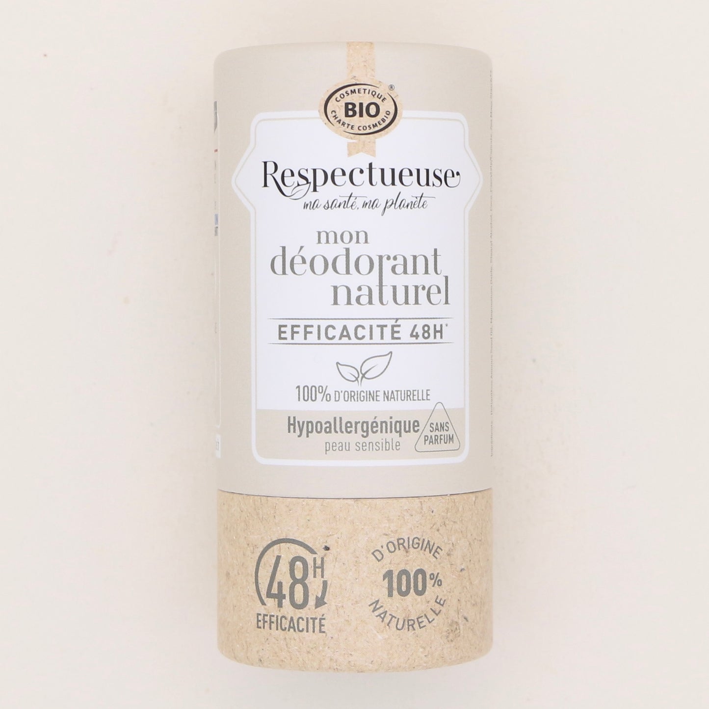 Déodorant naturel Hypoallergénique 50gr - Respectueuse
