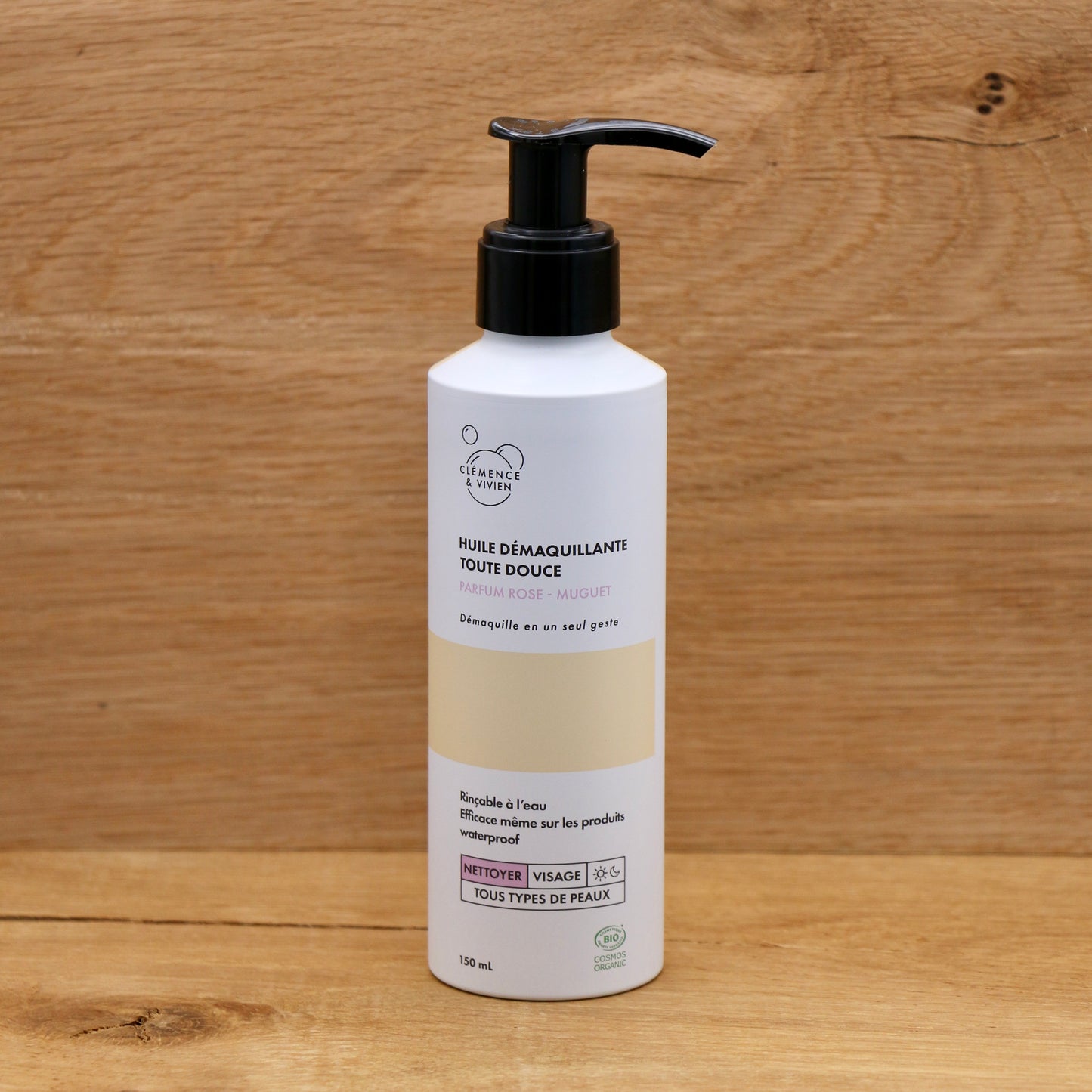 Huile démaquillante Rose & Muguet 100ml - Clémence & Vivien