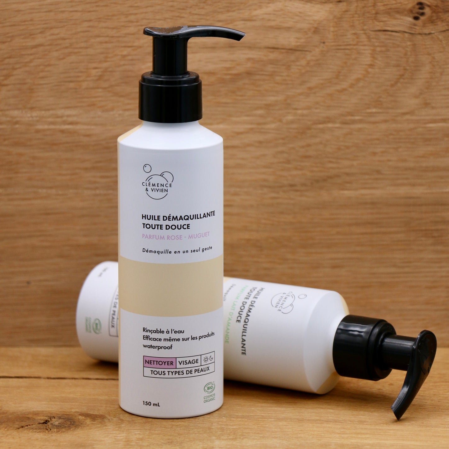 Huile démaquillante Rose & Muguet 100ml - Clémence & Vivien