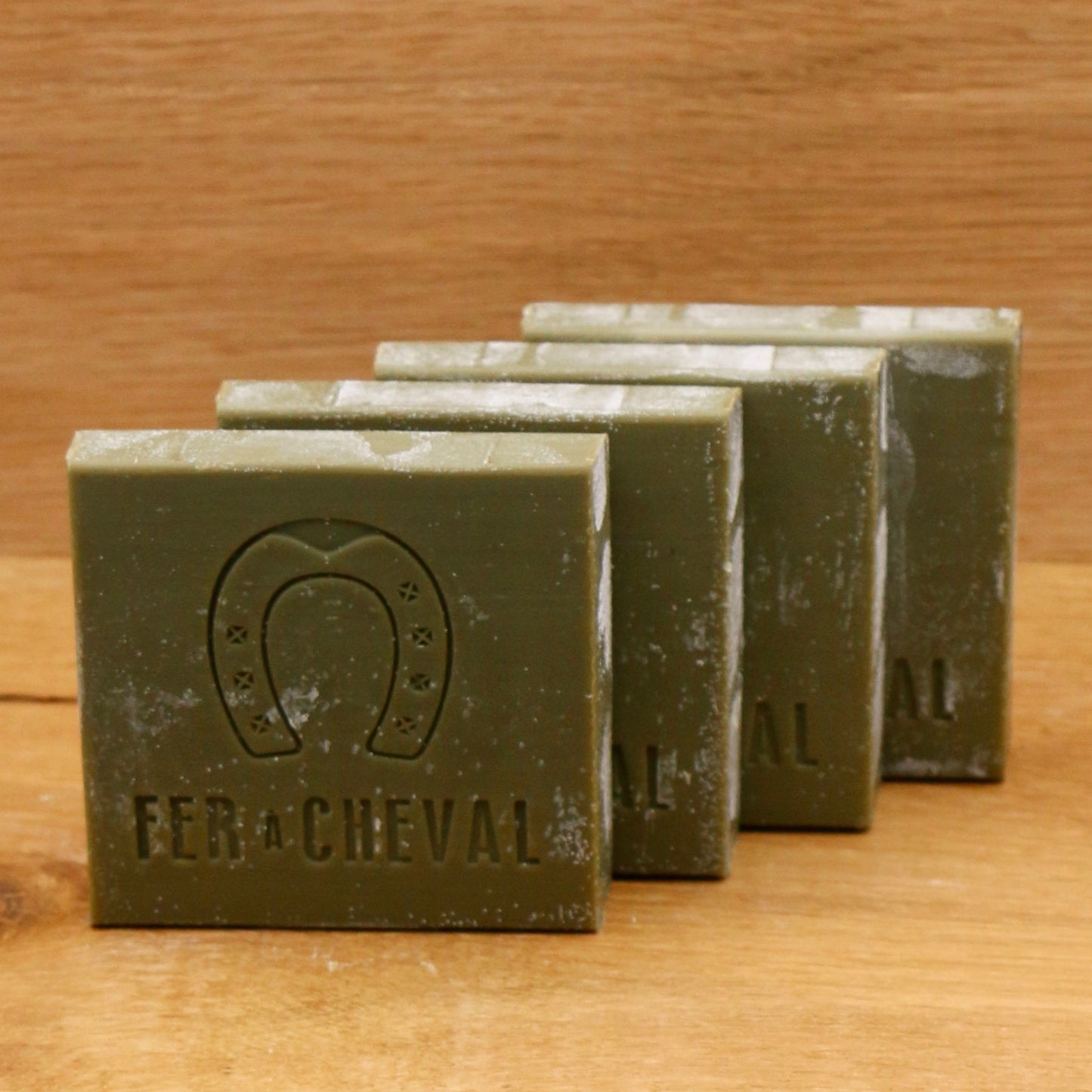 Savon de Marseille vert cubes tranchés 4x65g - Fer à Cheval
