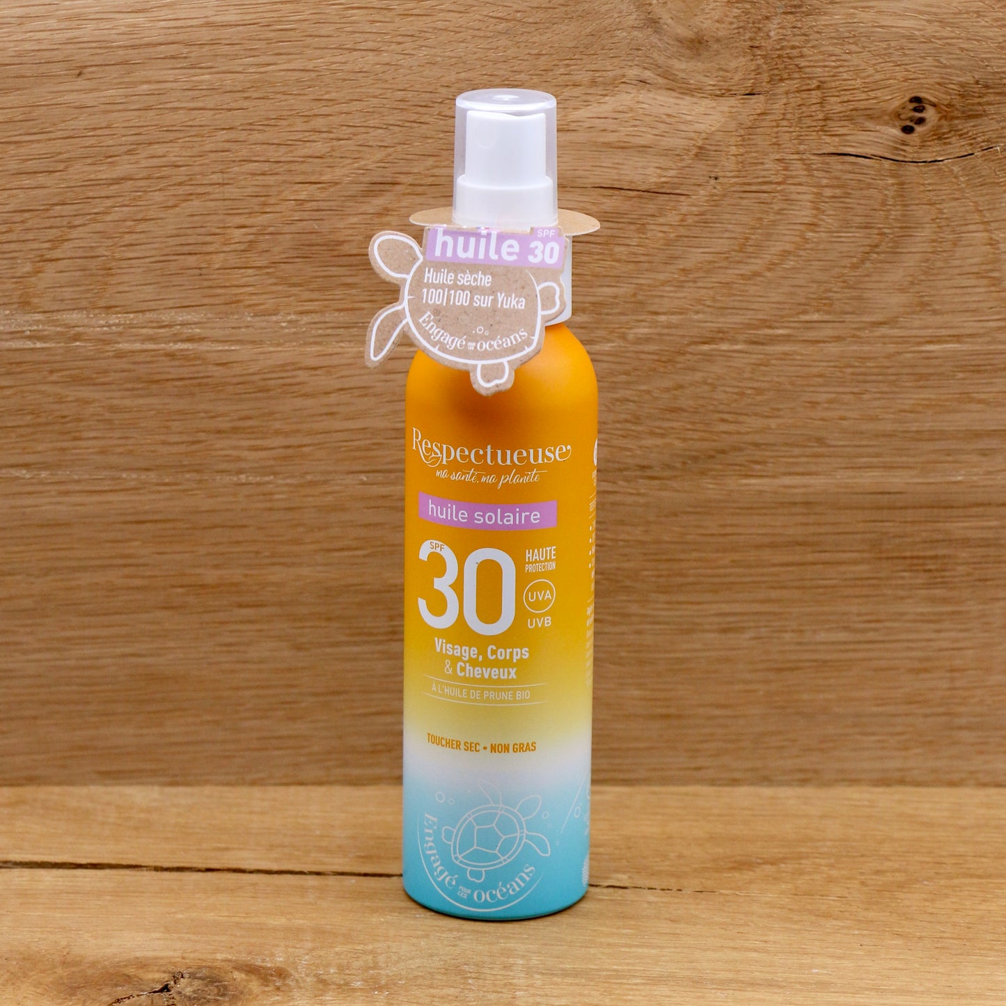 Huile solaire 30SPF 100ml - Respectueuse