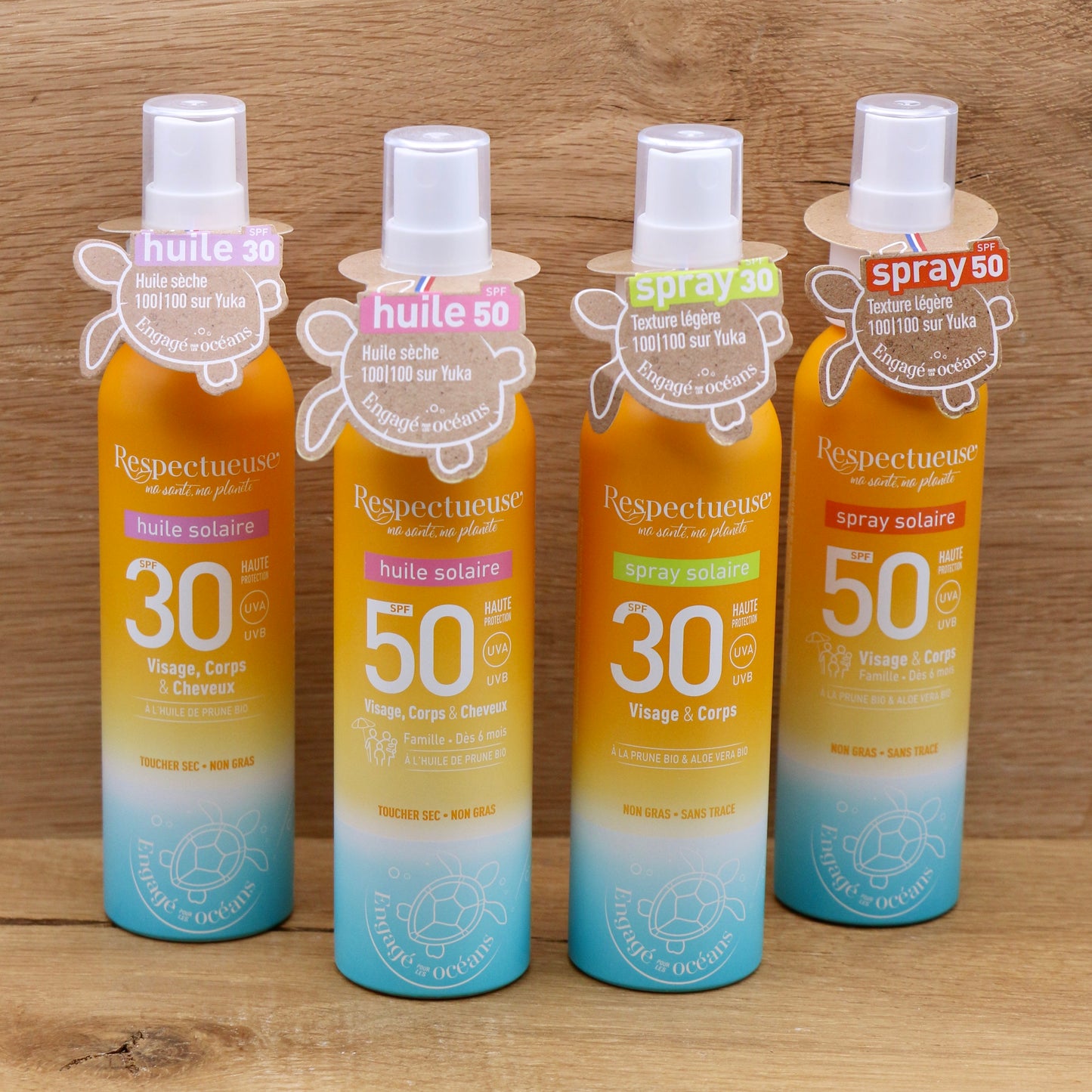 Huile solaire 30SPF 100ml - Respectueuse