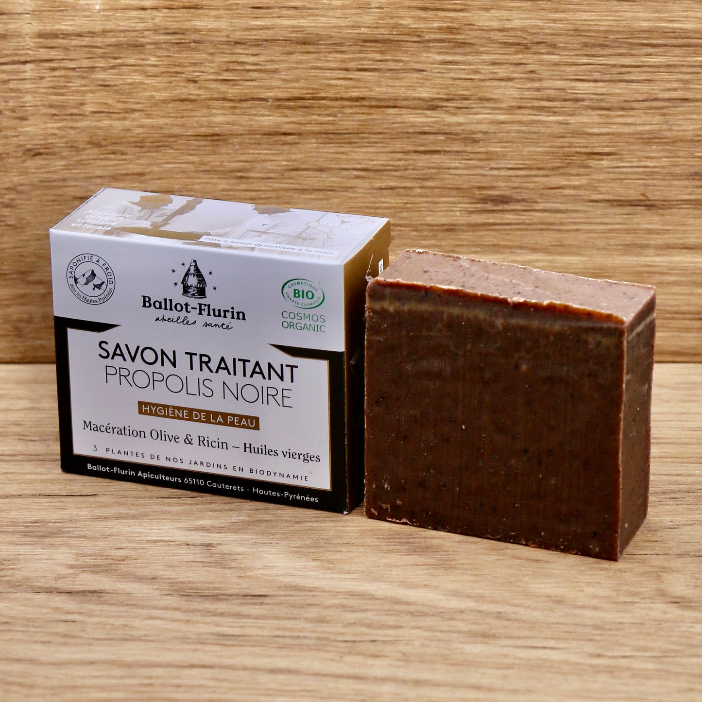 Savon Traitant Propolis Noire 100g - Ballot-Flurin