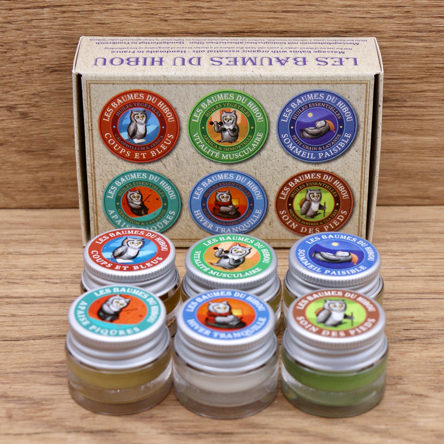 Coffret 6 baumes du hibou format de poche - Le Secret Naturel