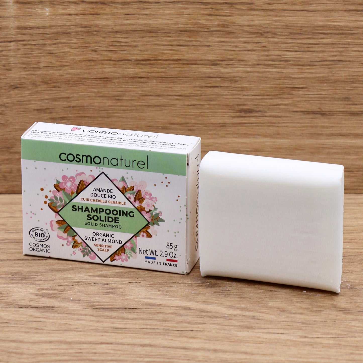 Shampoing solide cheveux sensibles 85g - Cosmo Naturel