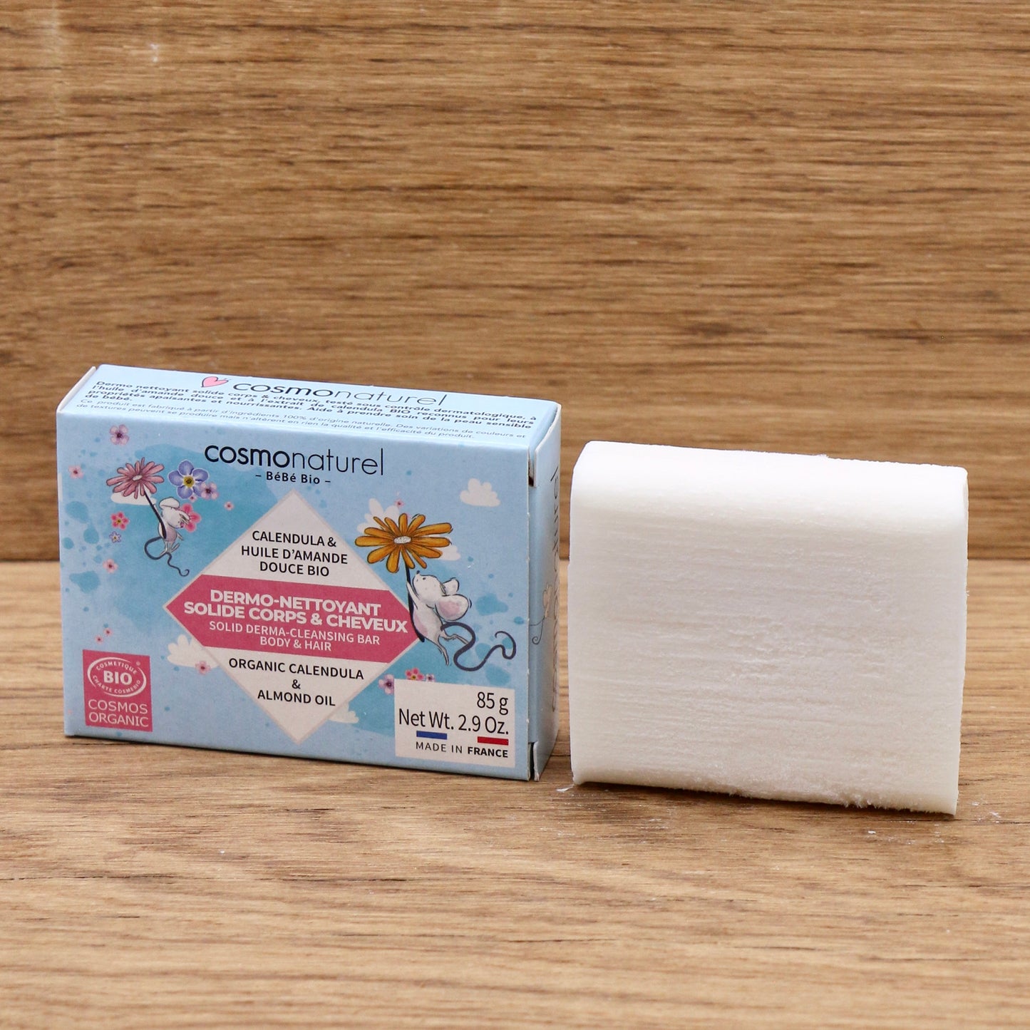 Dermo nettoyant Corps et Cheveux 85g - Cosmo Naturel