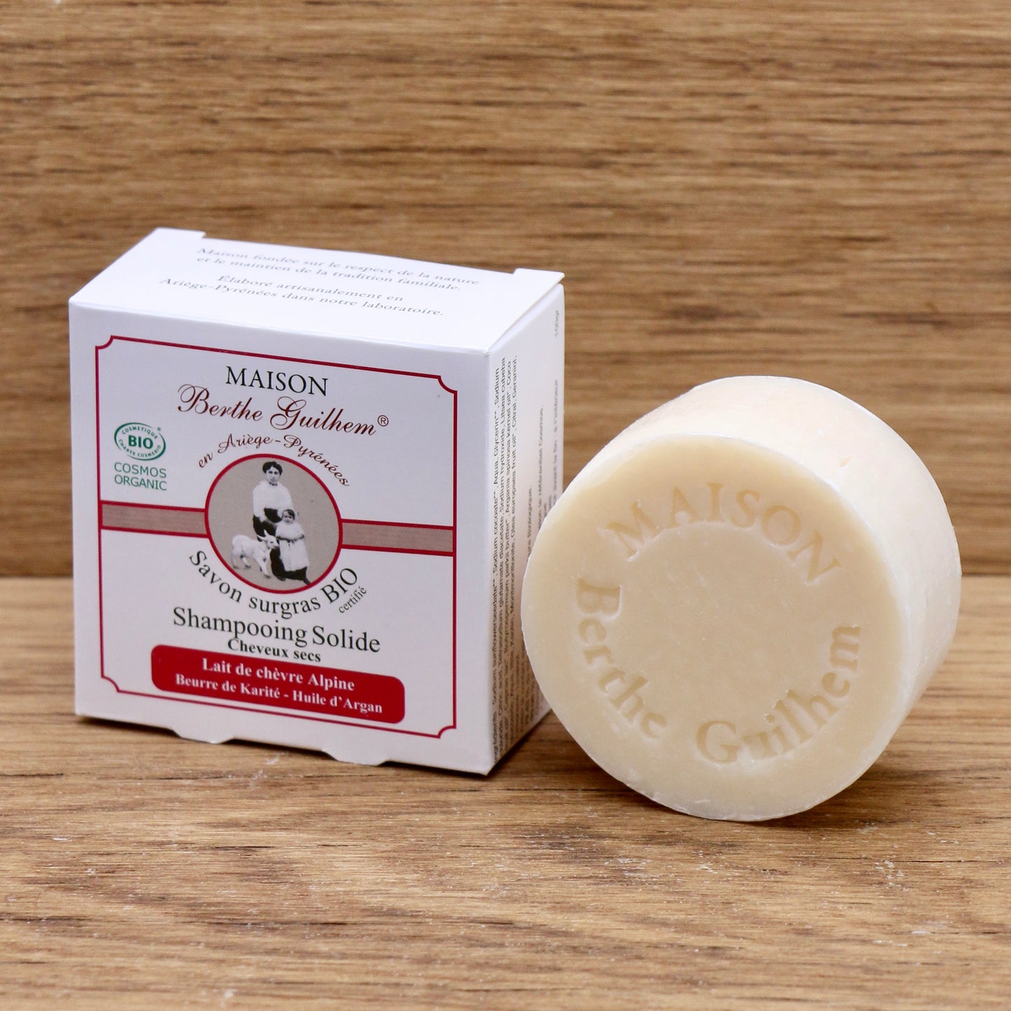 Shampoing au lait de chèvre alpine cheveux secs 100g - Maison Berthe Guilhem