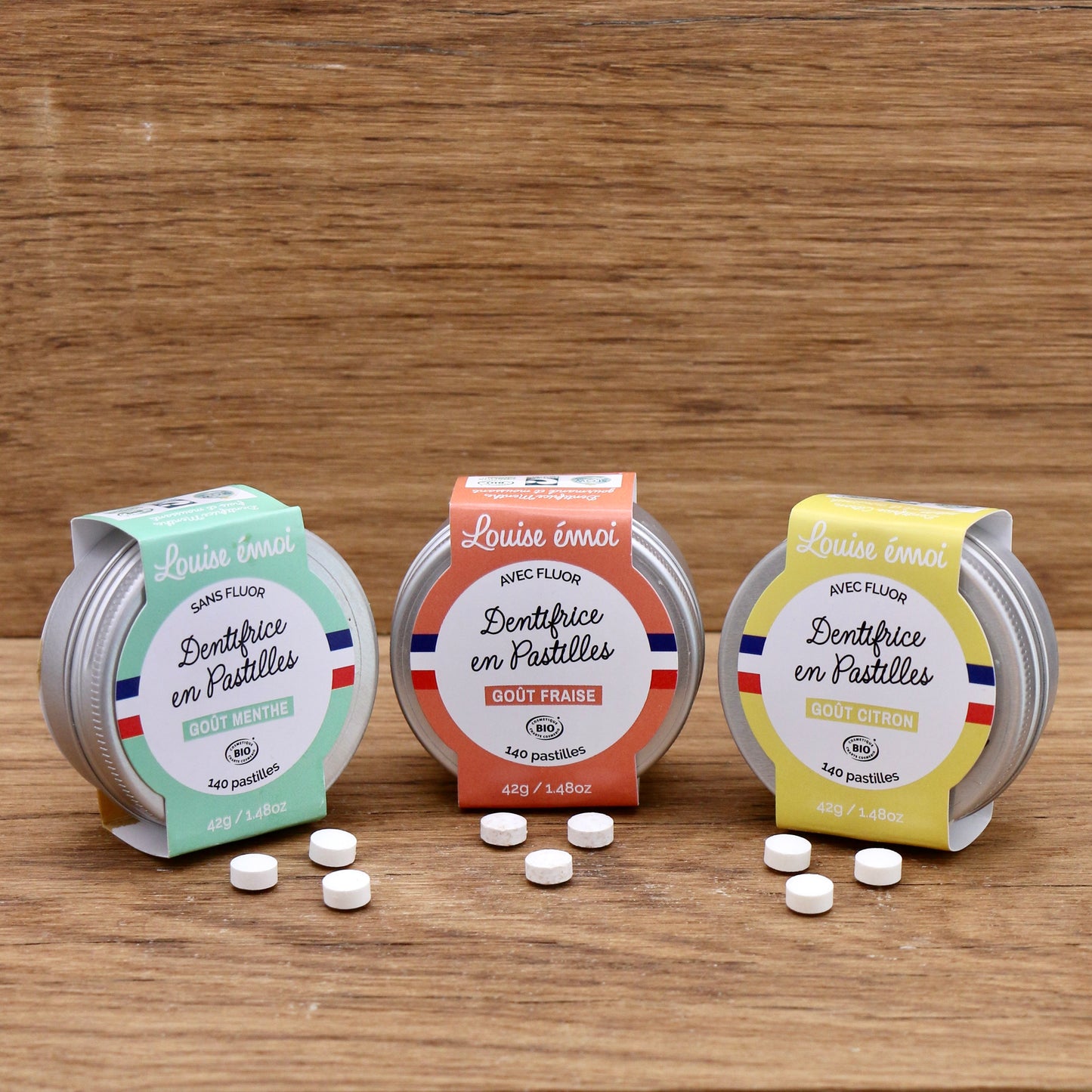 Dentifrice solide Menthe 140 pastilles - Louise Émoi