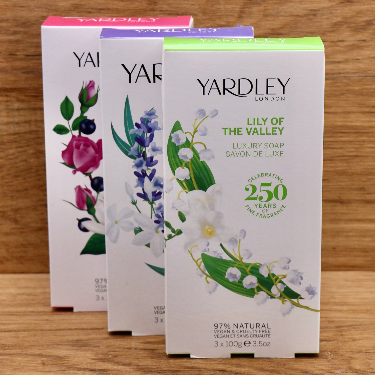 Lot de 3 savons solides Lavande 300g - Yardley