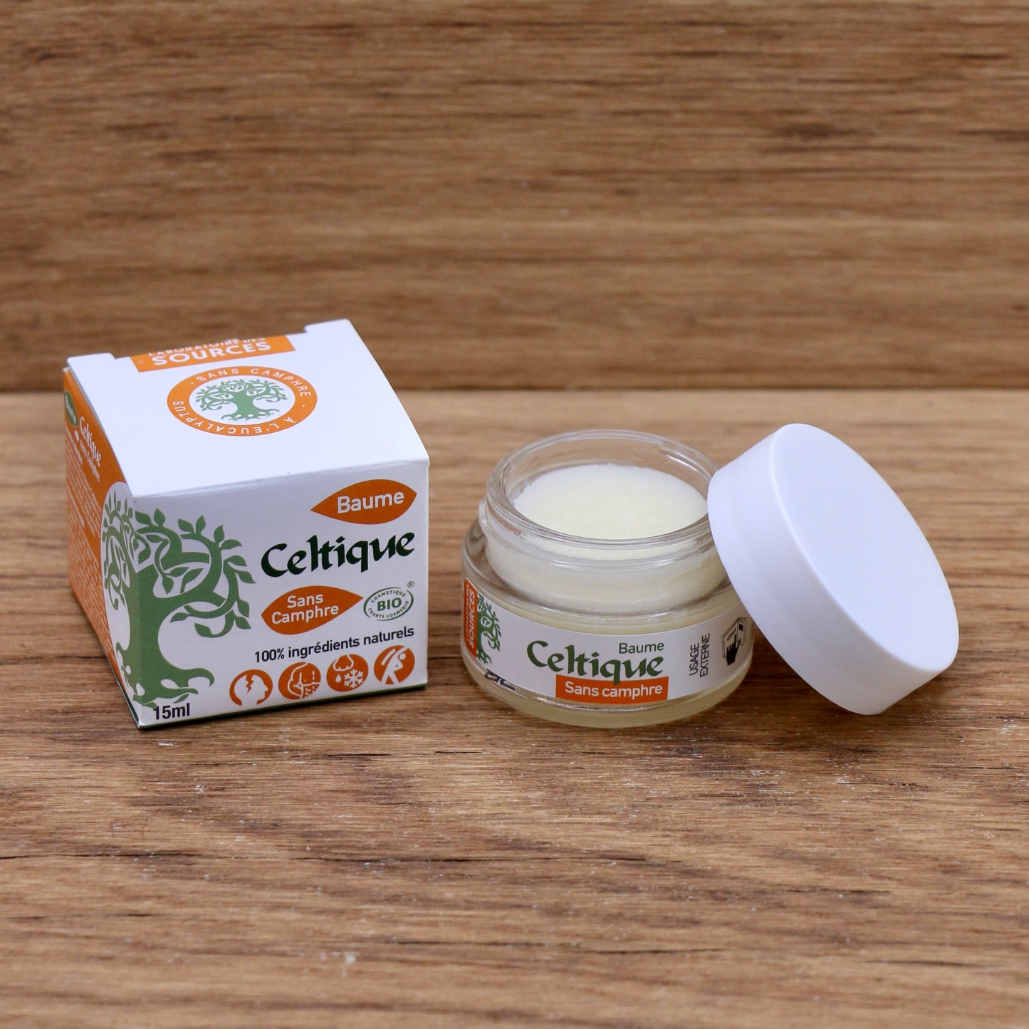 Baume Celtique sans camphre 15ml - Laboratoire des Sources