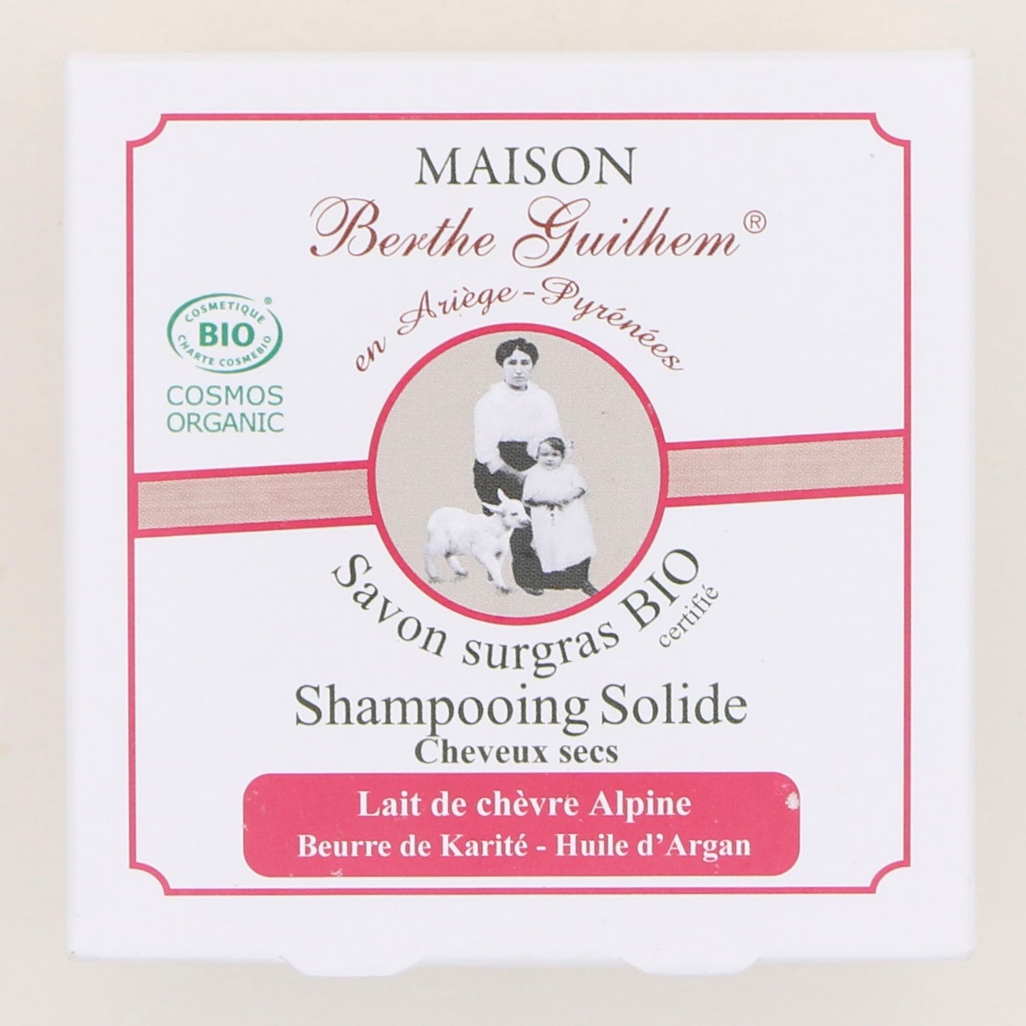 Shampoing au lait de chèvre alpine cheveux secs 100g - Maison Berthe Guilhem