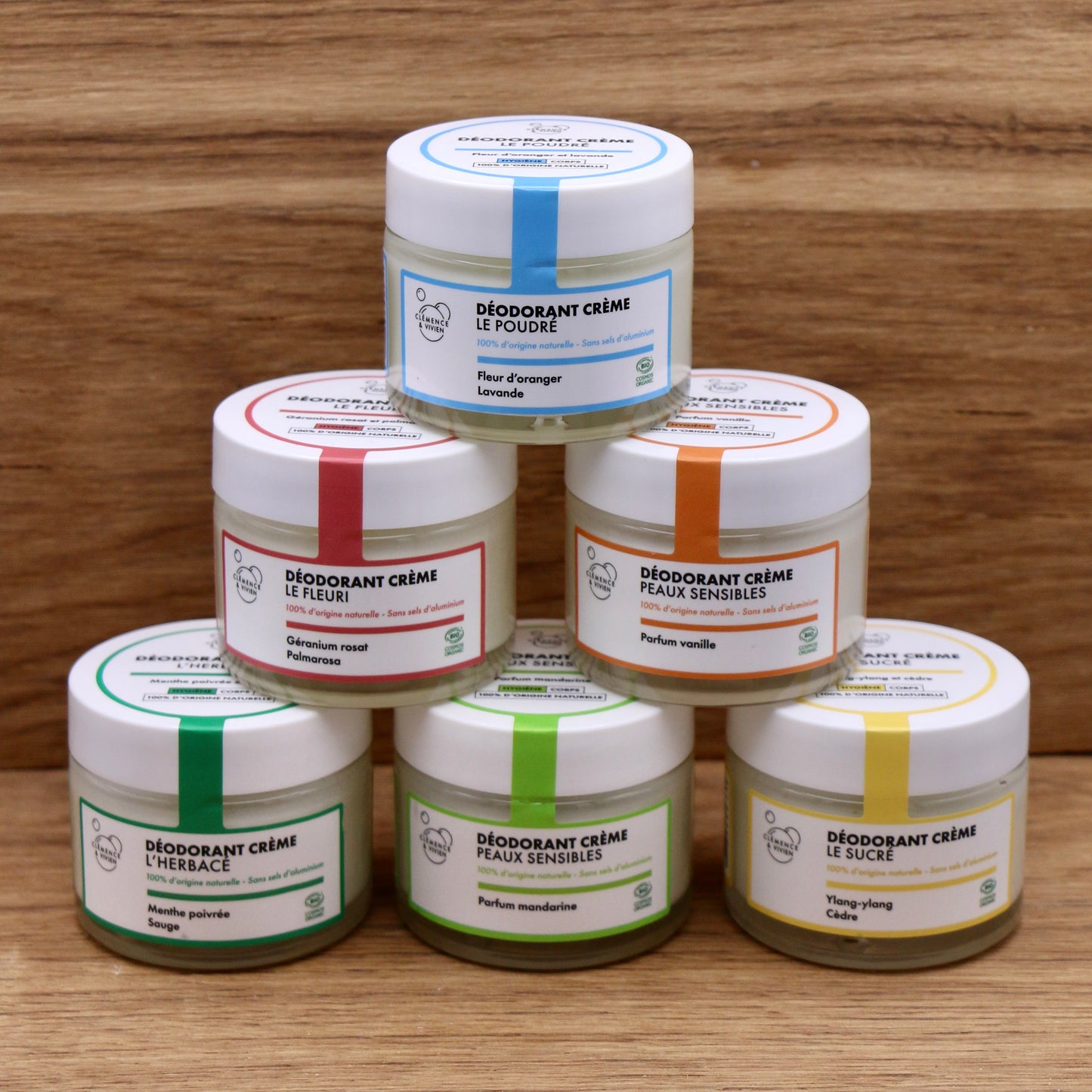 Déodorant naturel BIO Vanille 50g - Clémence & Vivien