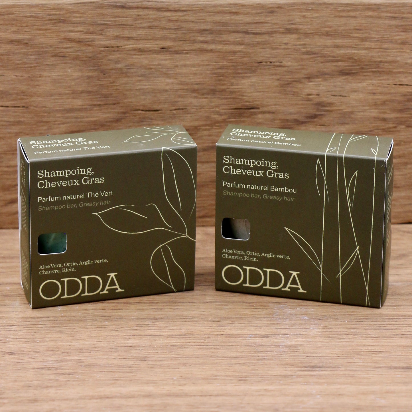 Shampoing cheveux gras Thé Vert 80g - Odda