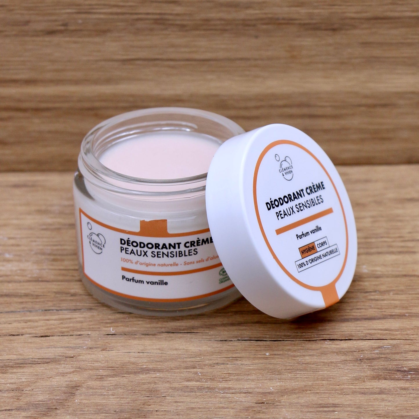 Déodorant naturel BIO Vanille 50g - Clémence & Vivien