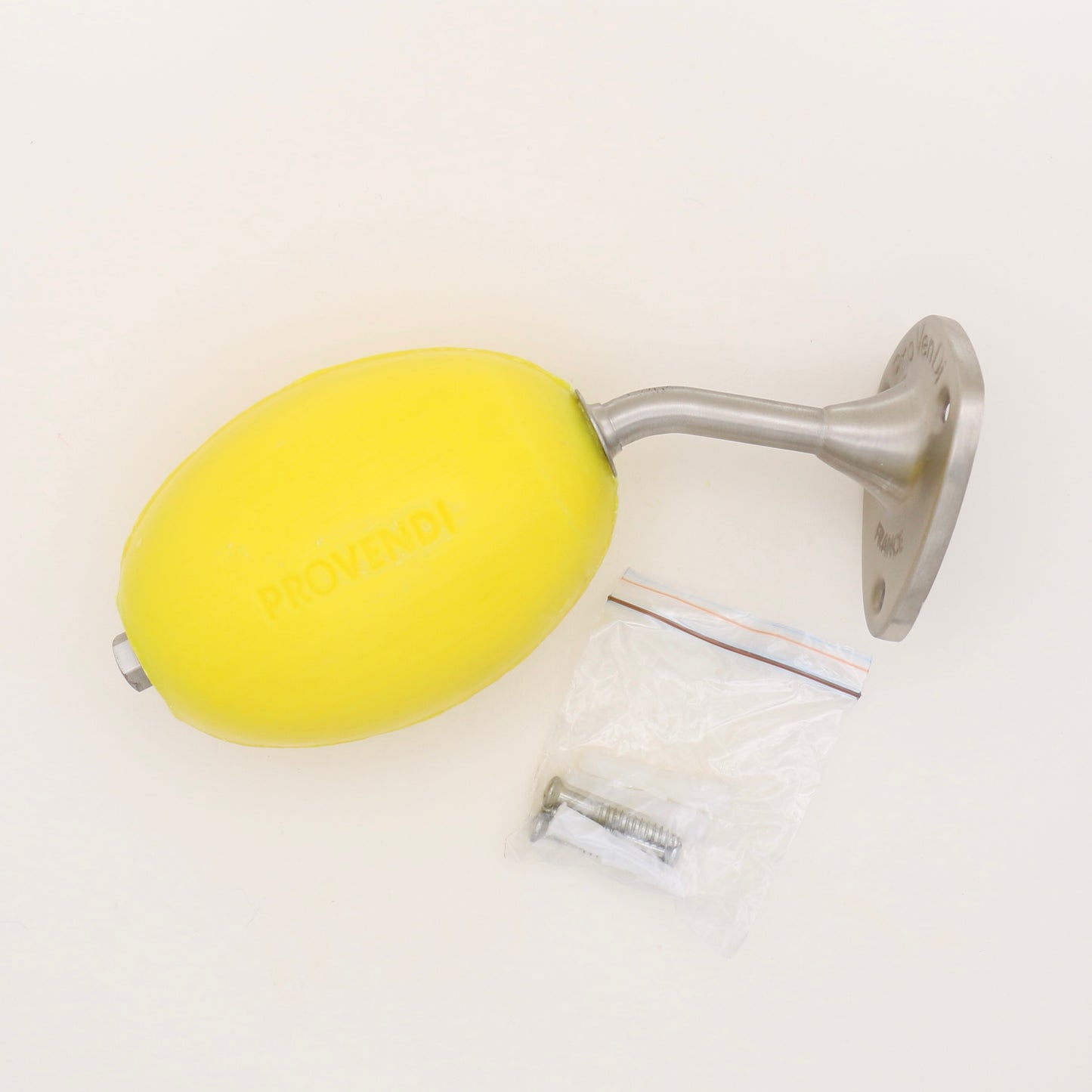 Porte-Savon mural Mat avec Savon au Citron - Provendi avec vis