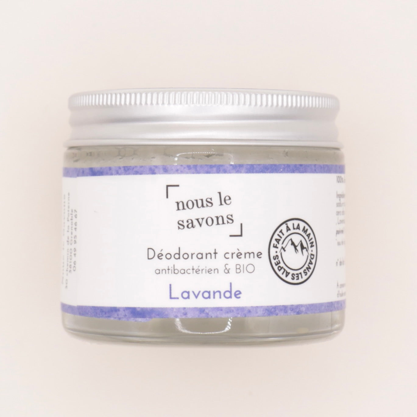 Déodorant naturel BIO Lavande 75g - Nous le Savons