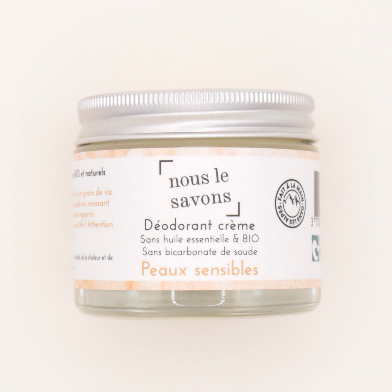 Déodorant naturel BIO Peaux Sensibles 75g - Nous Le Savons