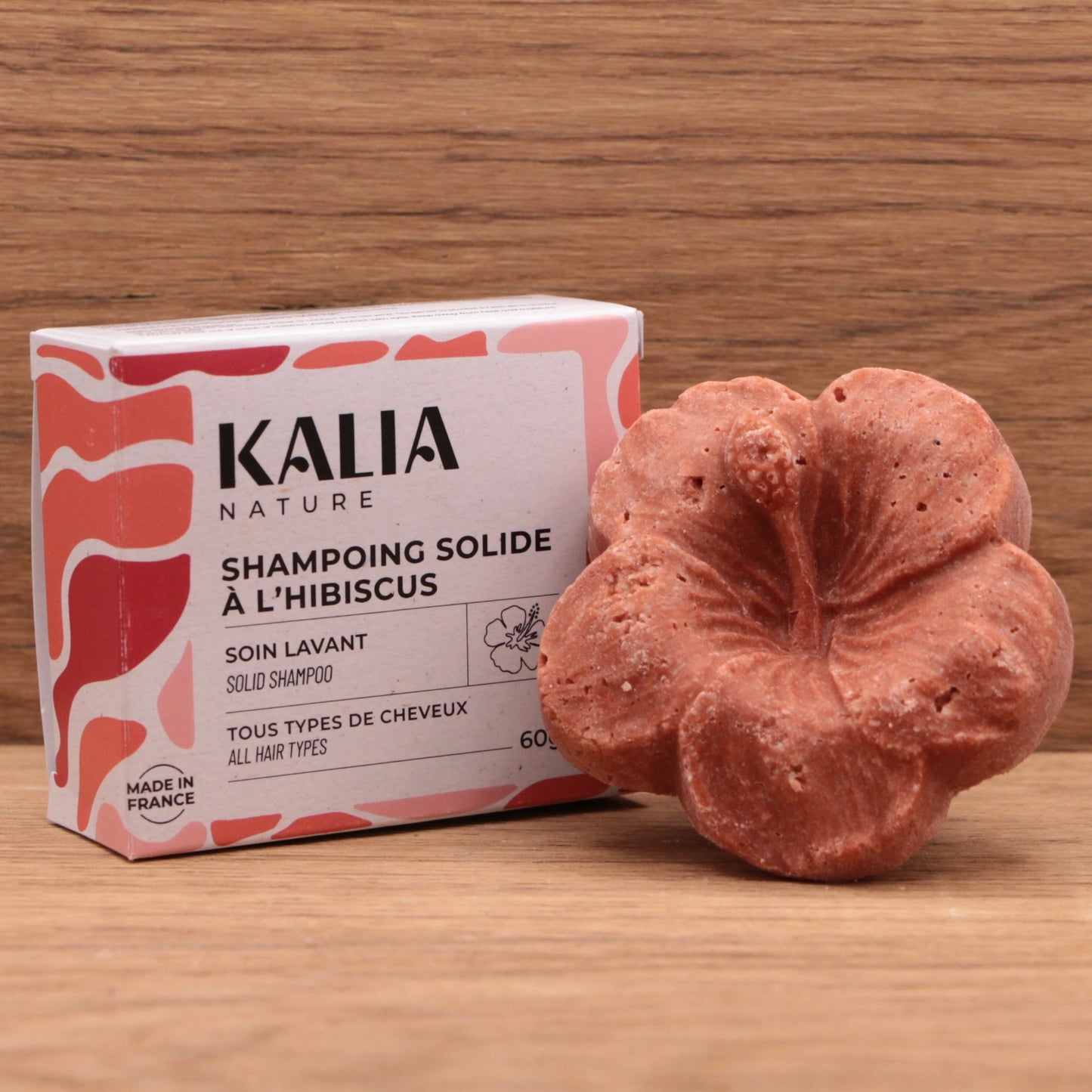 Shampoing solide cheveux ternes et sensibles à l’Hibiscus 60g - Kalia Nature