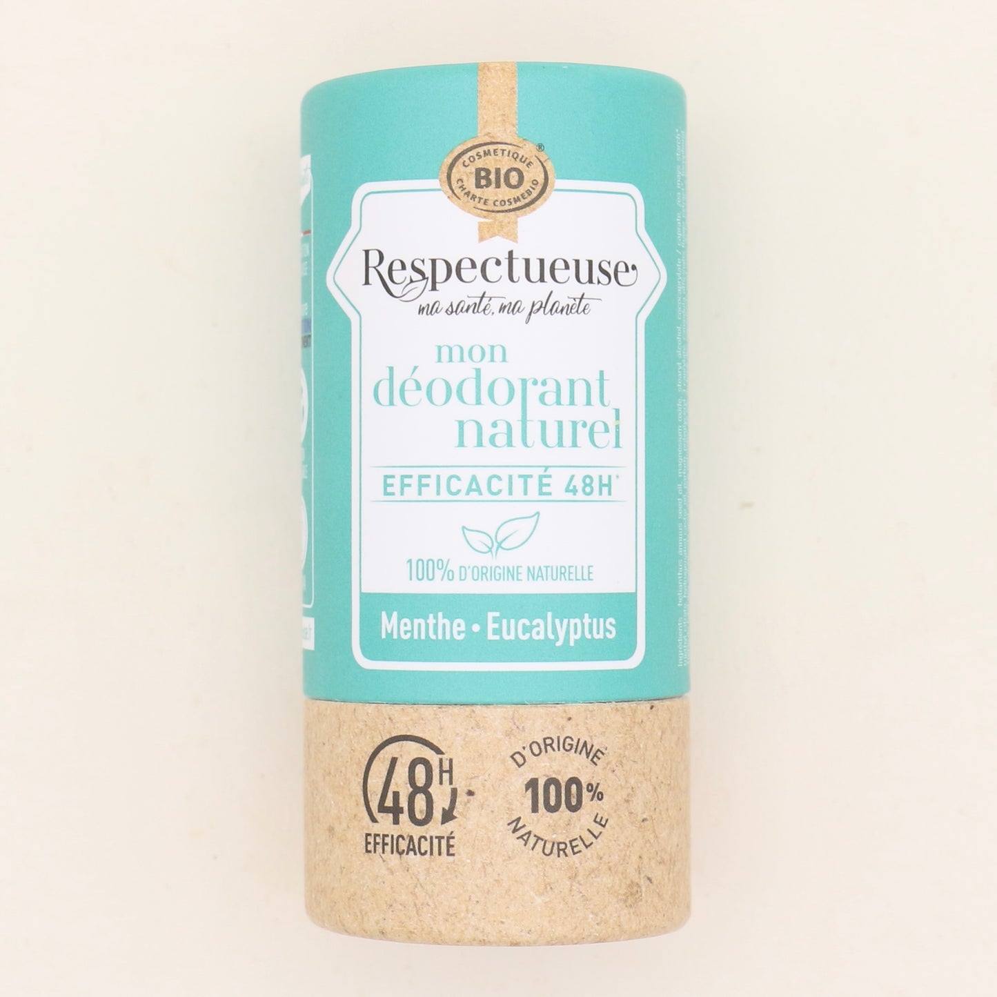 Déodorant naturel Menthe Eucalyptus 50gr - Respectueuse