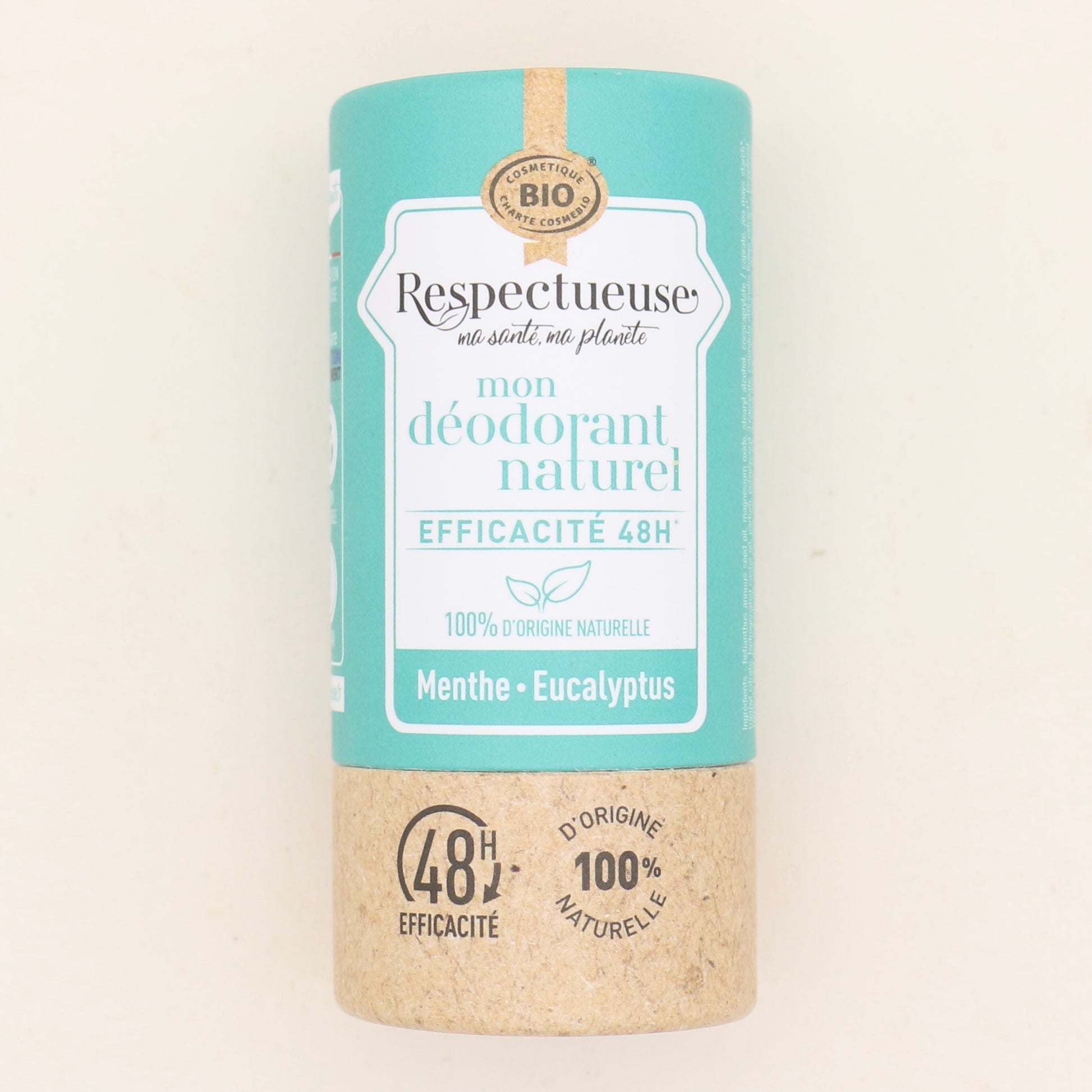 Déodorant naturel Menthe Eucalyptus 50gr - Respectueuse