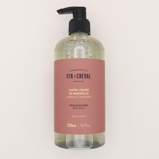 Savon Liquide de Marseille Pétales de Rose 500ml - Fer à Cheval