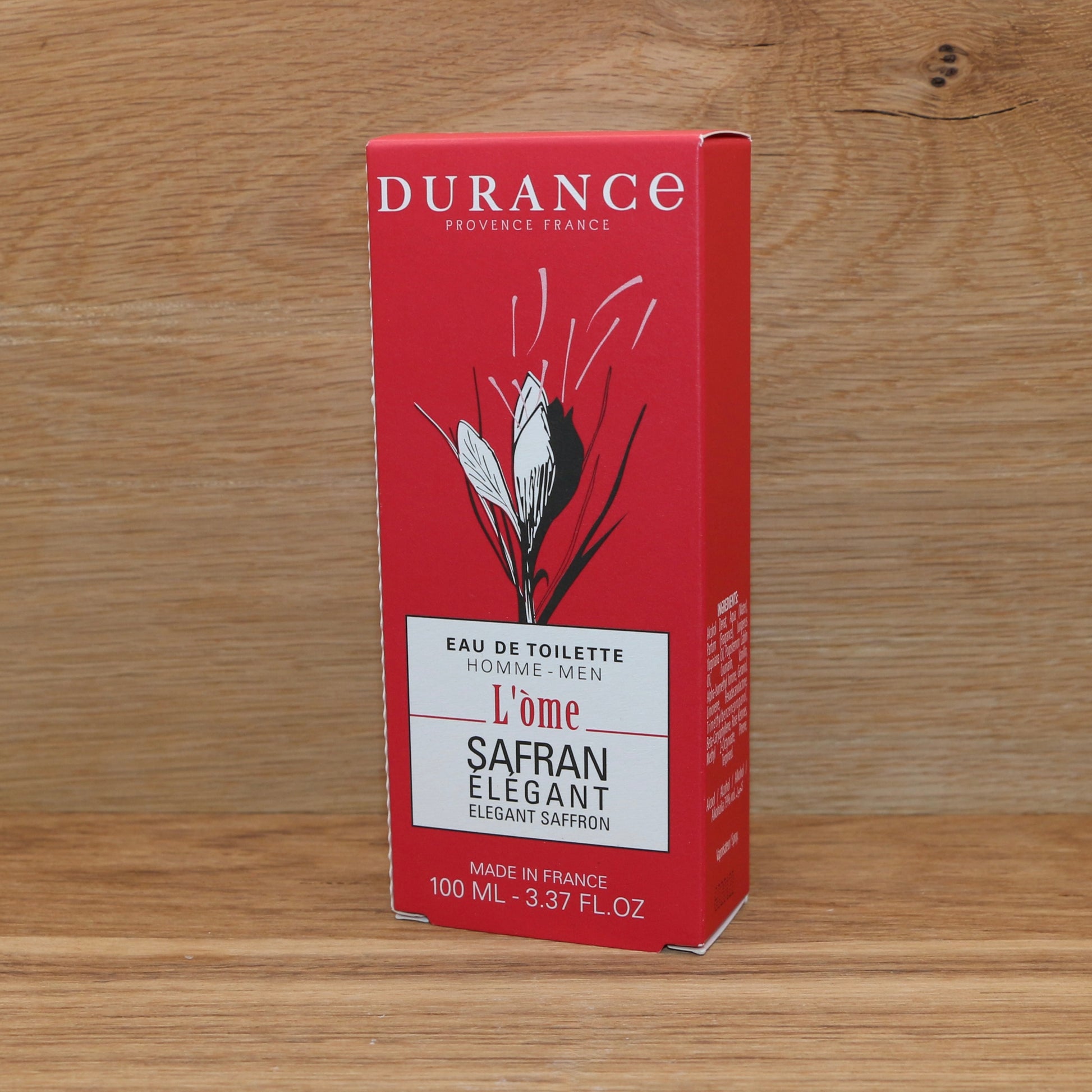 Eau de toilette Safran Élégant 100ml - Durance