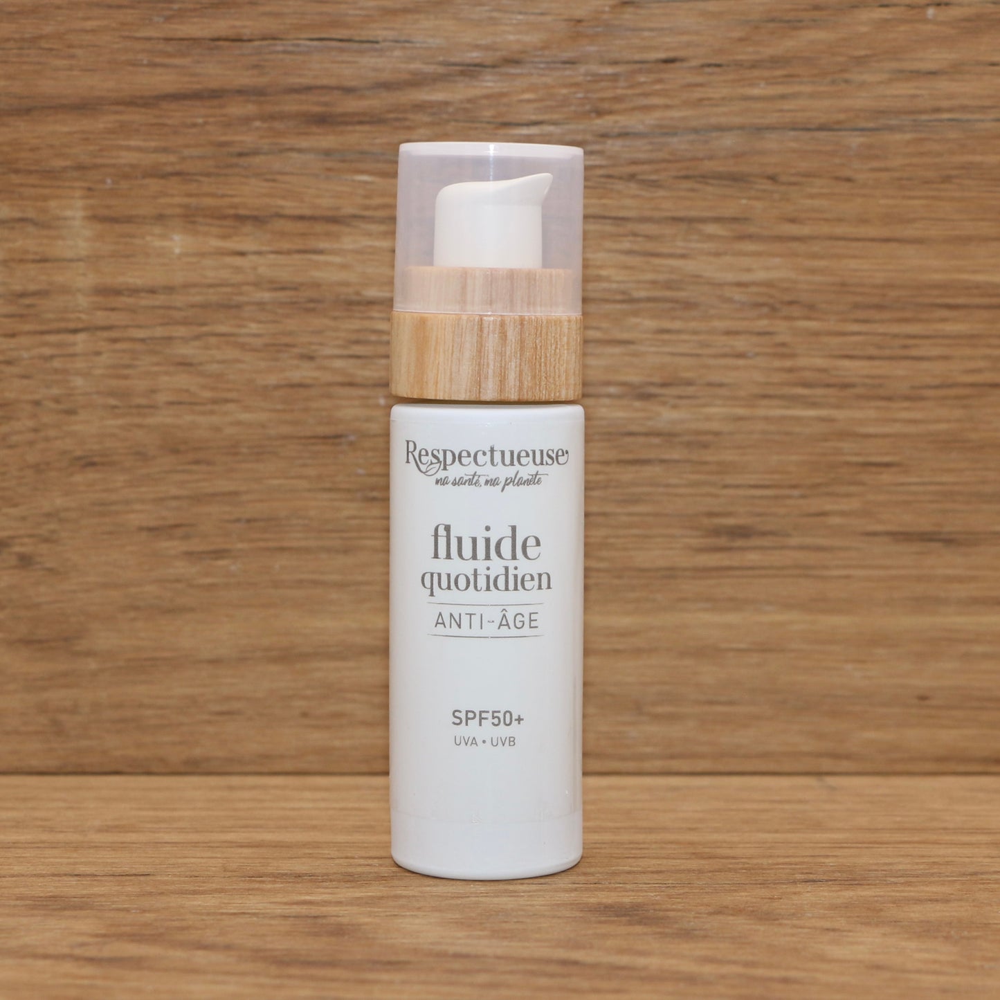 Fluide quotidien anti-âge SPF 50+ 30ml - Respectueuse
