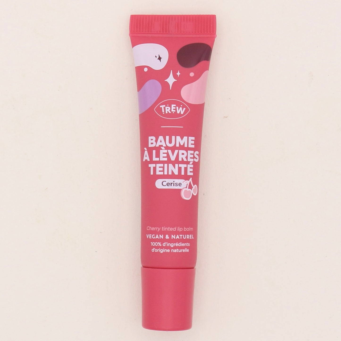 Baume à lèvres Cerise teinté 15ml - Trew