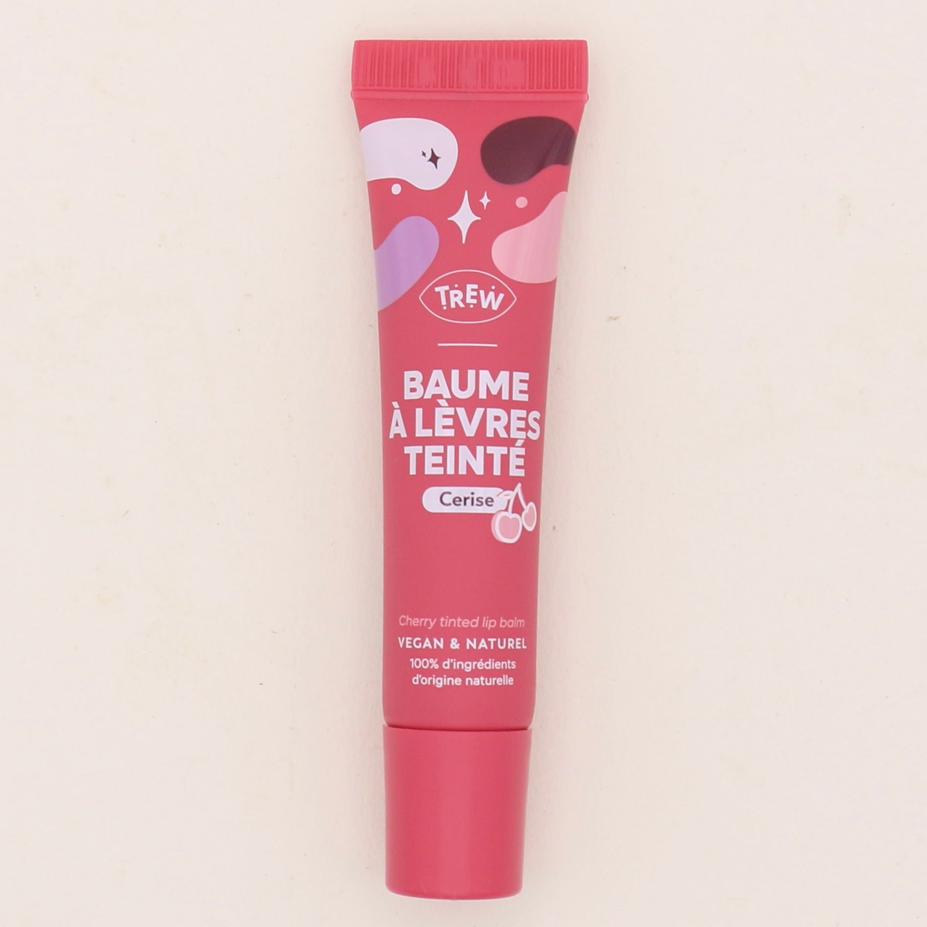 Baume à lèvres Cerise teinté 15ml - Trew