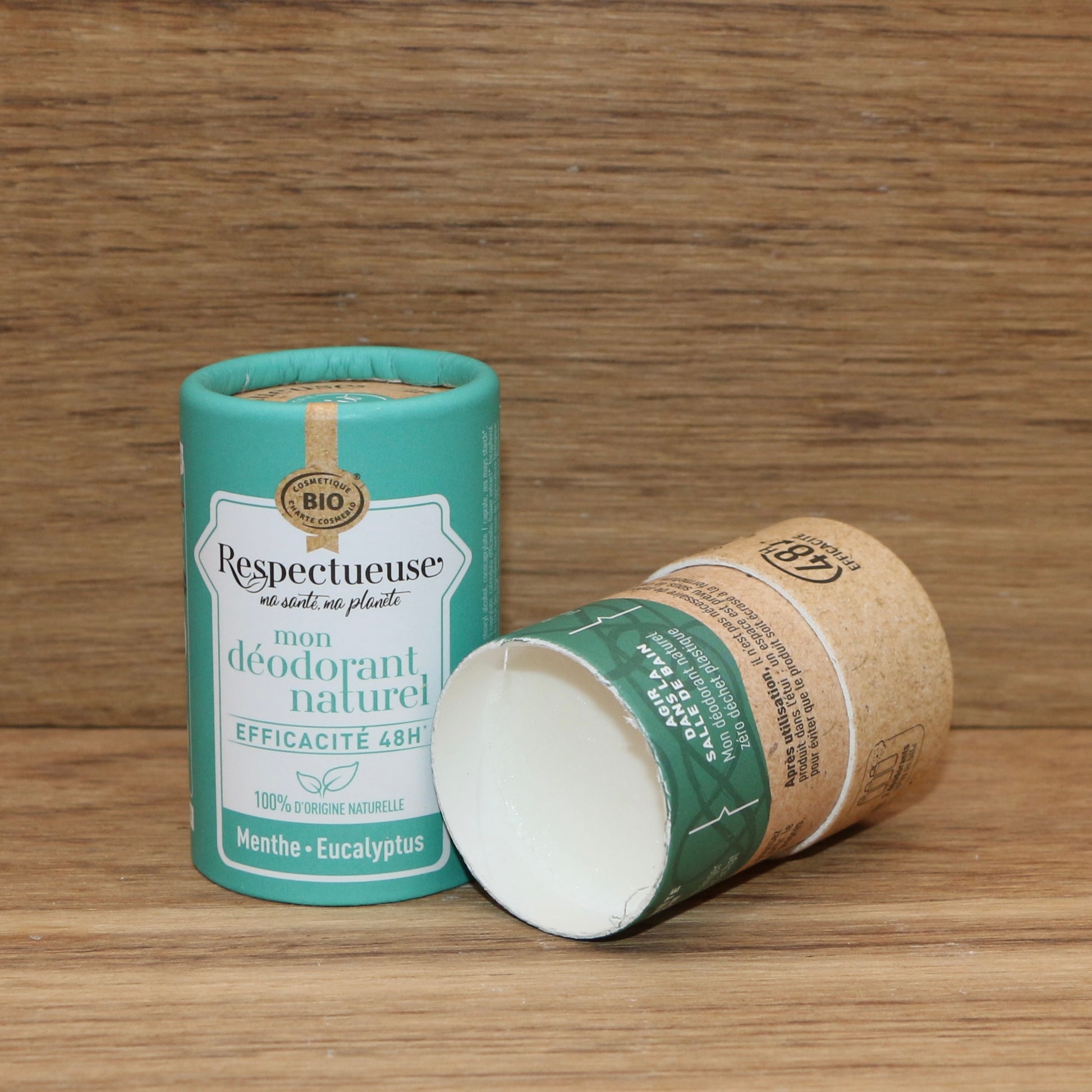 Déodorant naturel Menthe Eucalyptus 50gr - Respectueuse