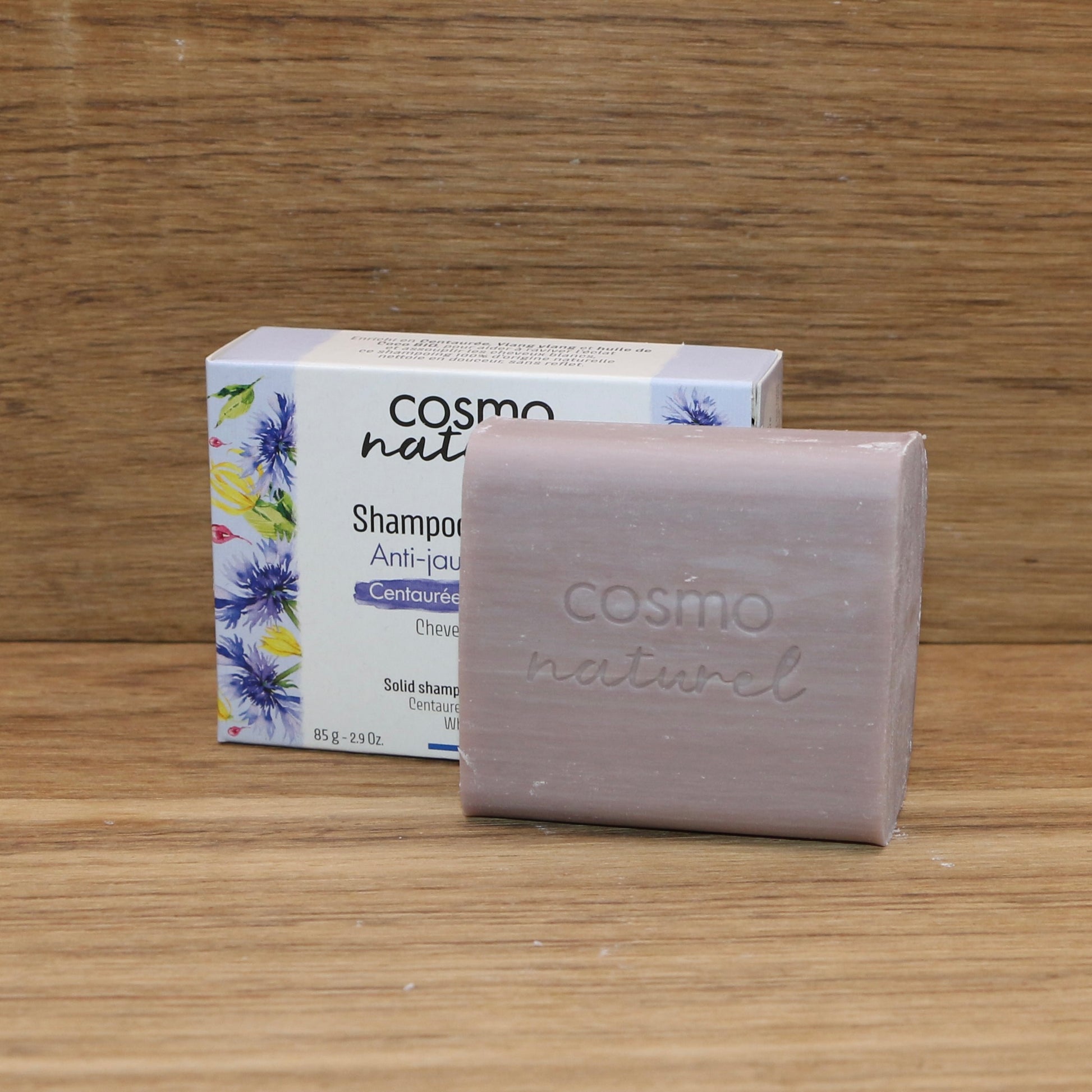Shampooing Solide Cheveux Blancs 85g BIO - Cosmo Naturel