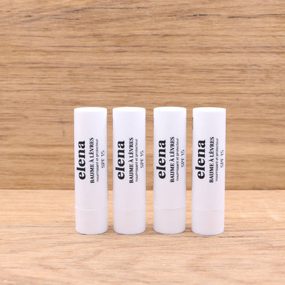 Pack de 4 Baumes à lèvres nourrissant SPF15 4g - Elena