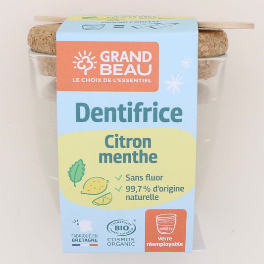 Dentifrice Citron/Menthe 175g - Grand Beau 