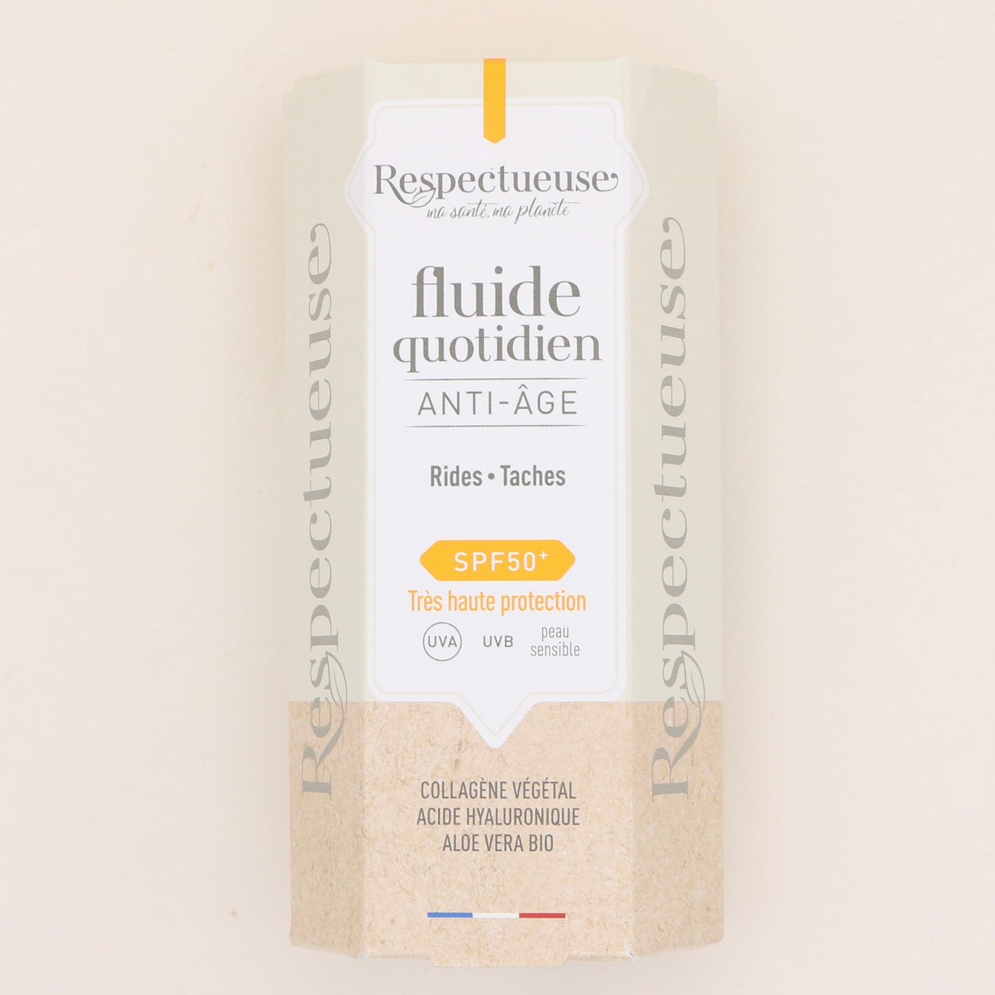 Fluide quotidien anti-âge SPF 50+ 30ml - Respectueuse