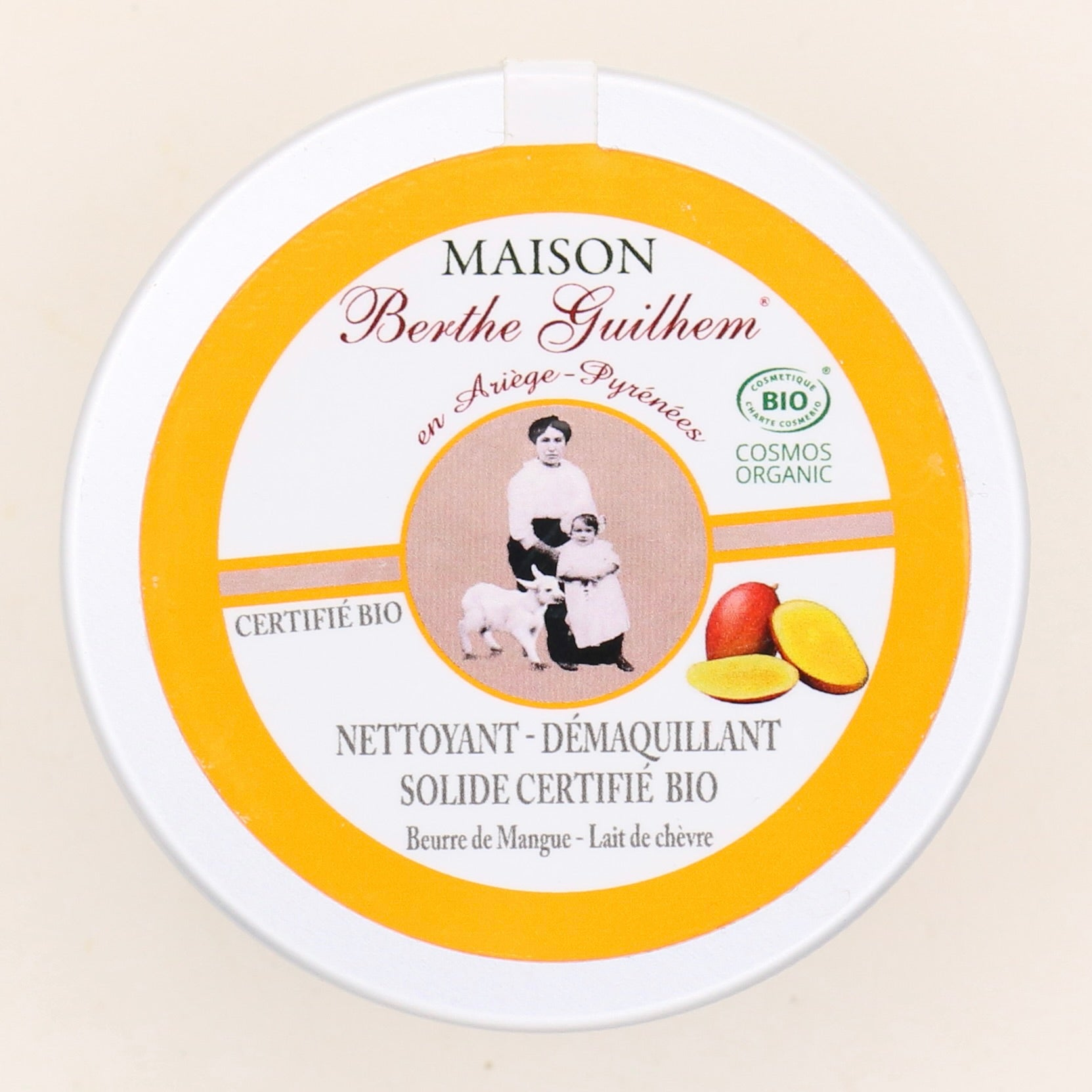 Nettoyant Démaquillant Solide certifié Bio 40gr - Maison Berthe Guilhem