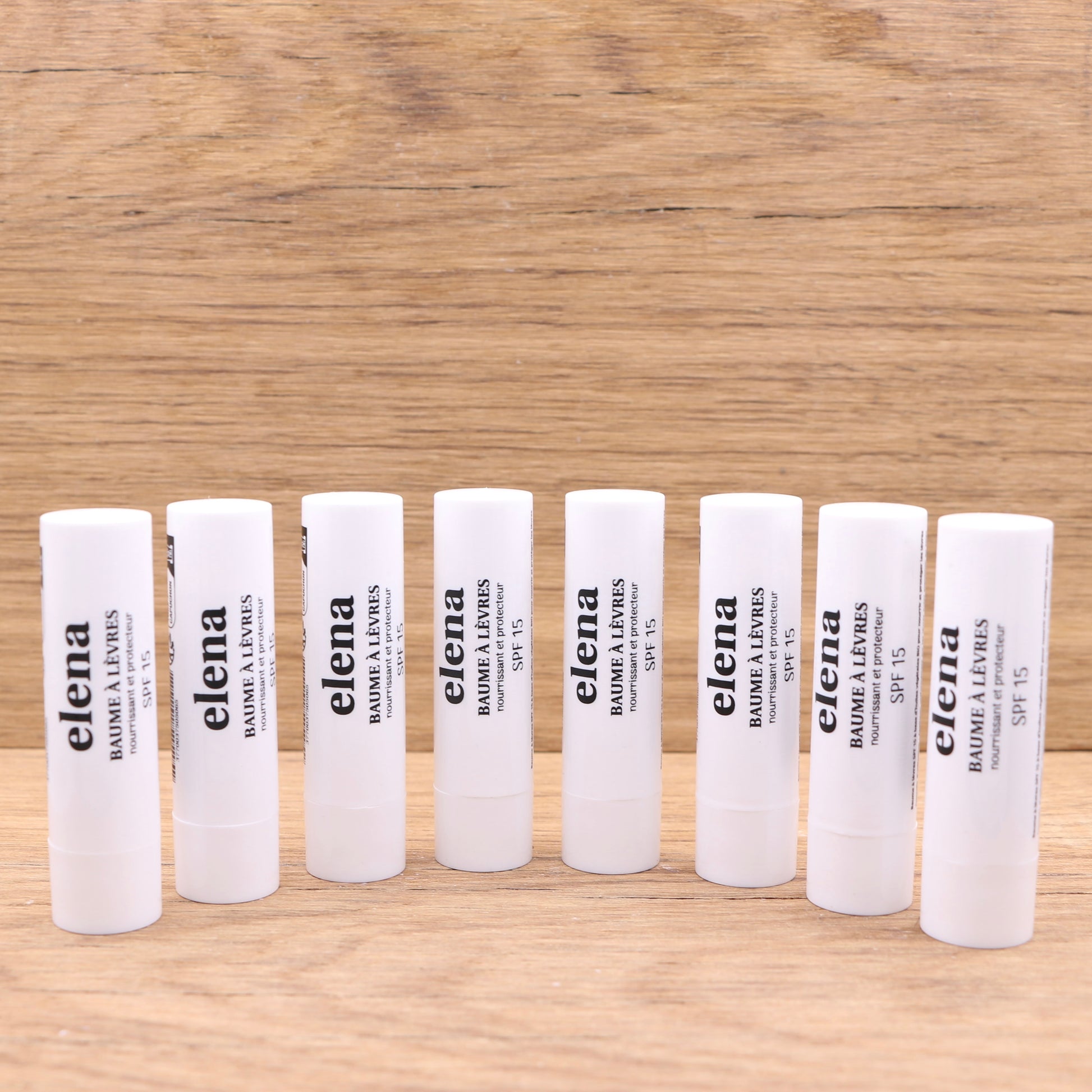 Pack de 8 Baumes à lèvres nourrissant SPF15 4g - Elena