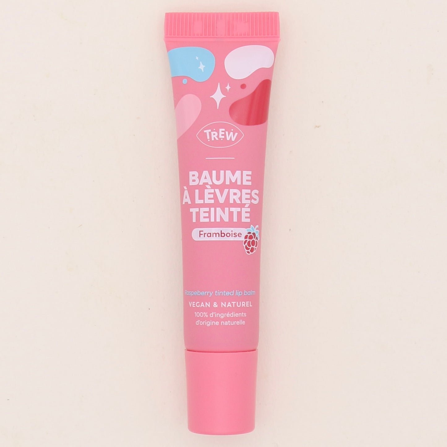 Baume à lèvres Framboise teinté 15ml - Trew