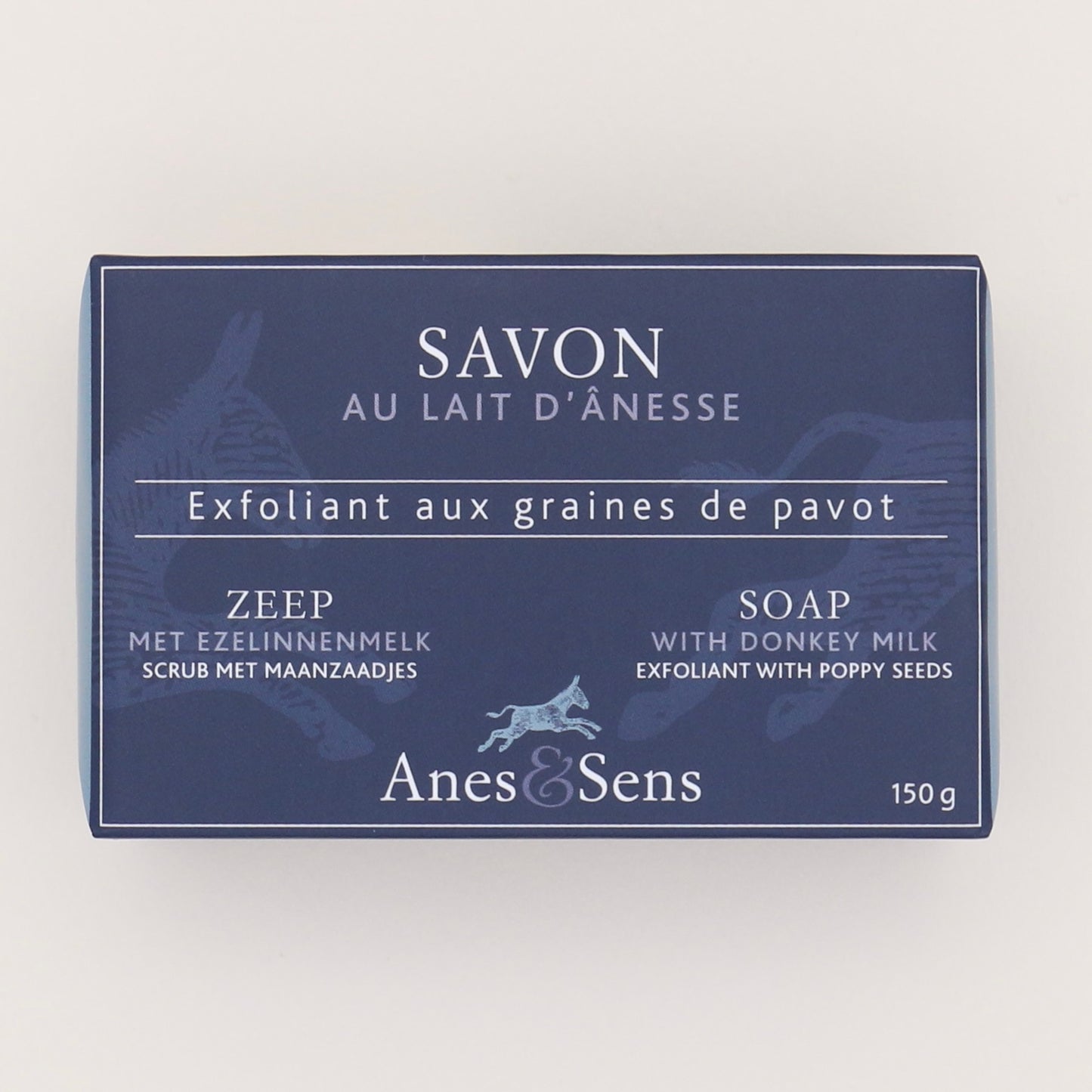 Savon exfoliant au lait d’ânesse & graines de pavot 125g - Anes & Sens