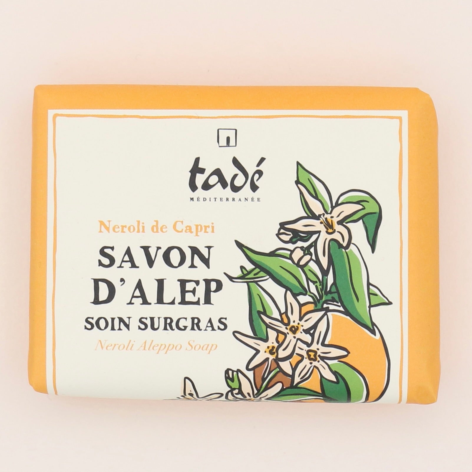 Savon d’Alep surgras Néroli de Capri 100g - Tadé