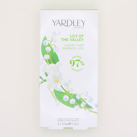 Lot de 3 savons solides Muguet 300g - Yardley