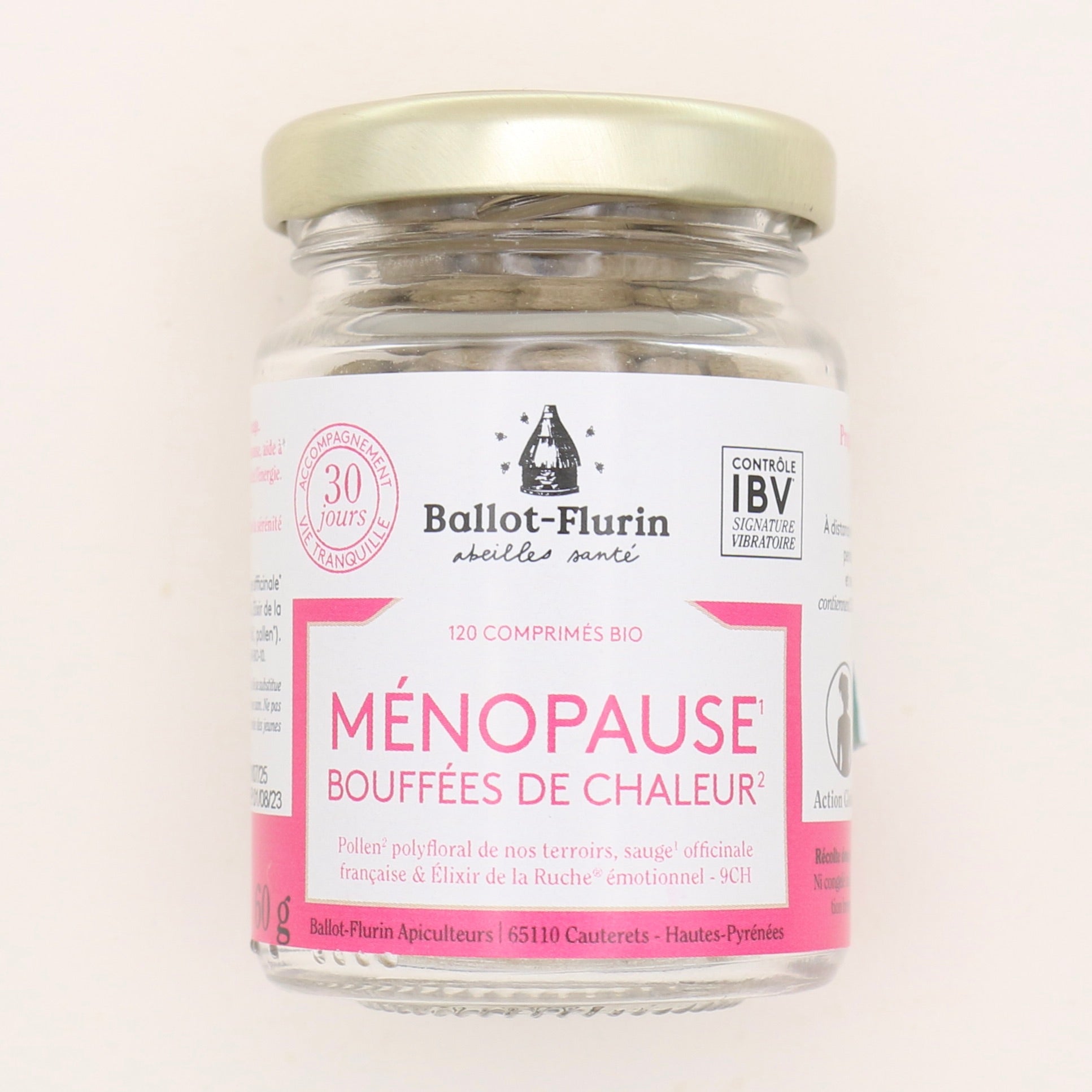 Comprimés Bio Ménopause 120 unités - Ballot-Flurin